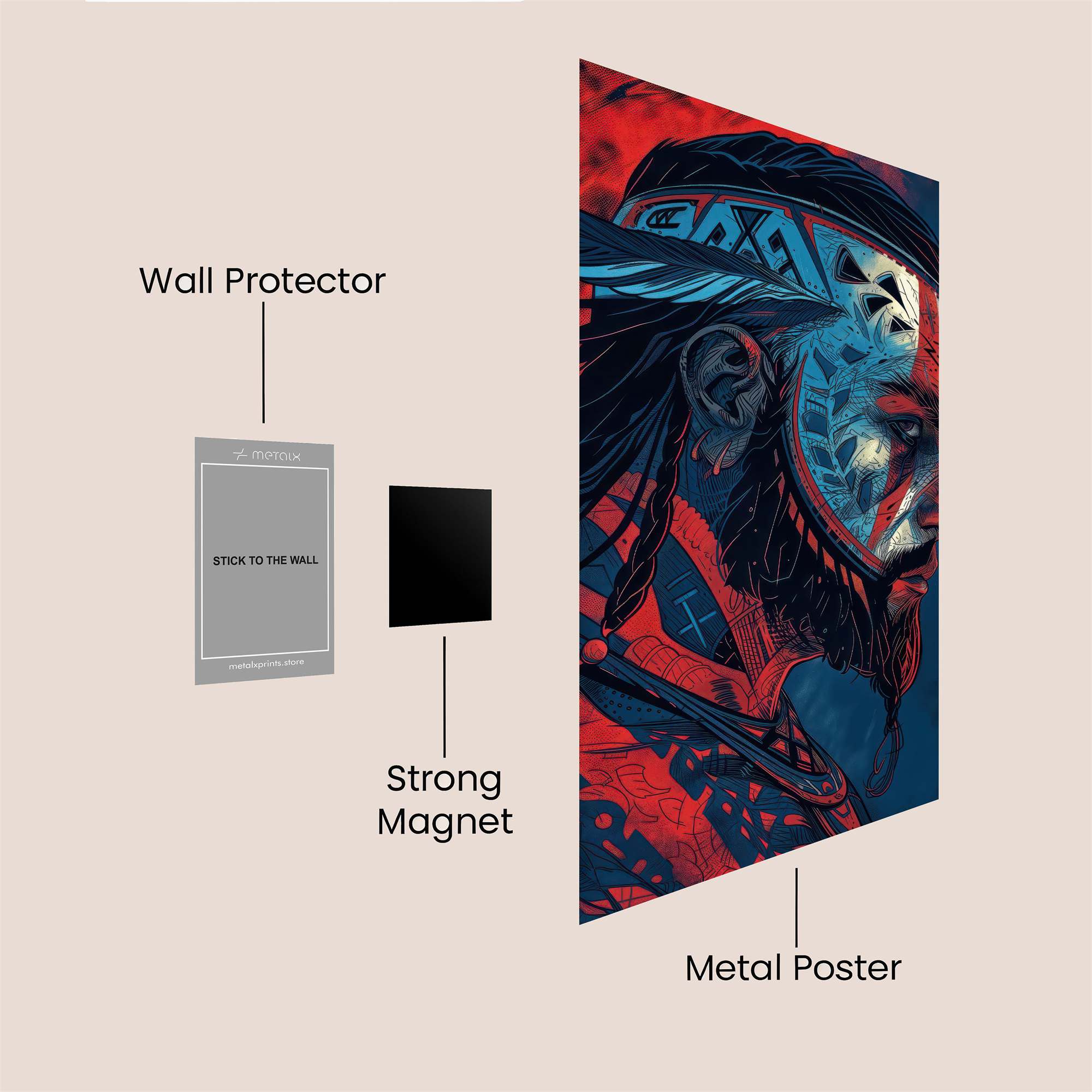 Warrior Intense Safe Wall Magnetic / M