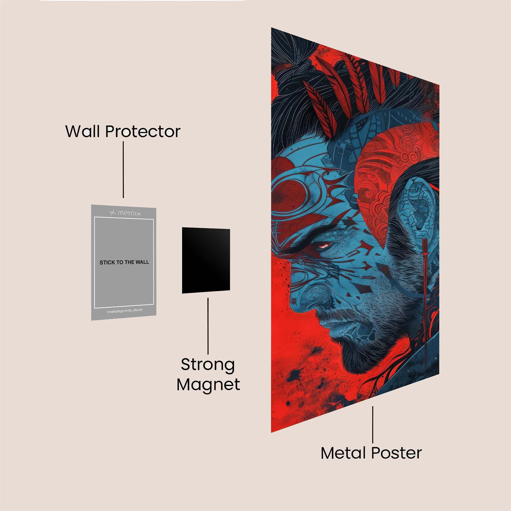 Warrior Wrath Safe Wall Magnetic / M