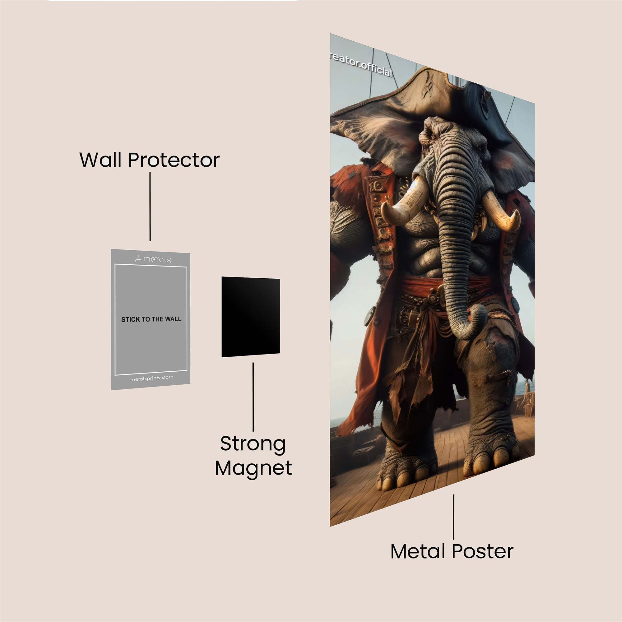 Elmo Mysterious Safe Wall Magnetic / M