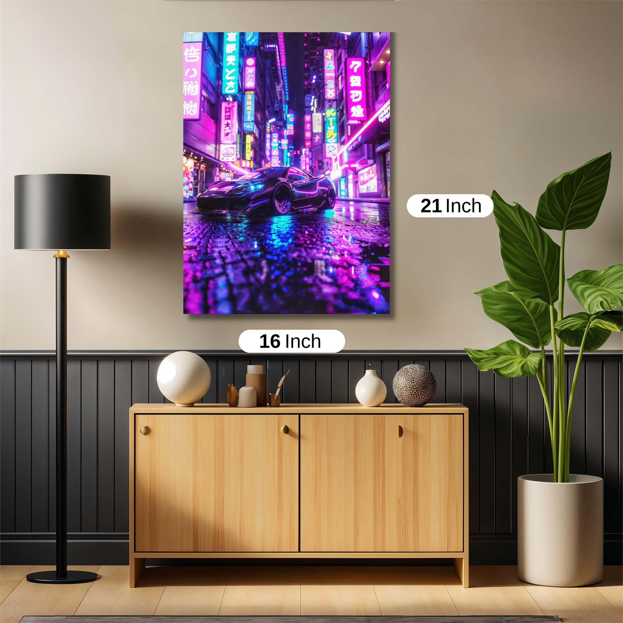 Neon Pulse Safe Wall Magnetic / M