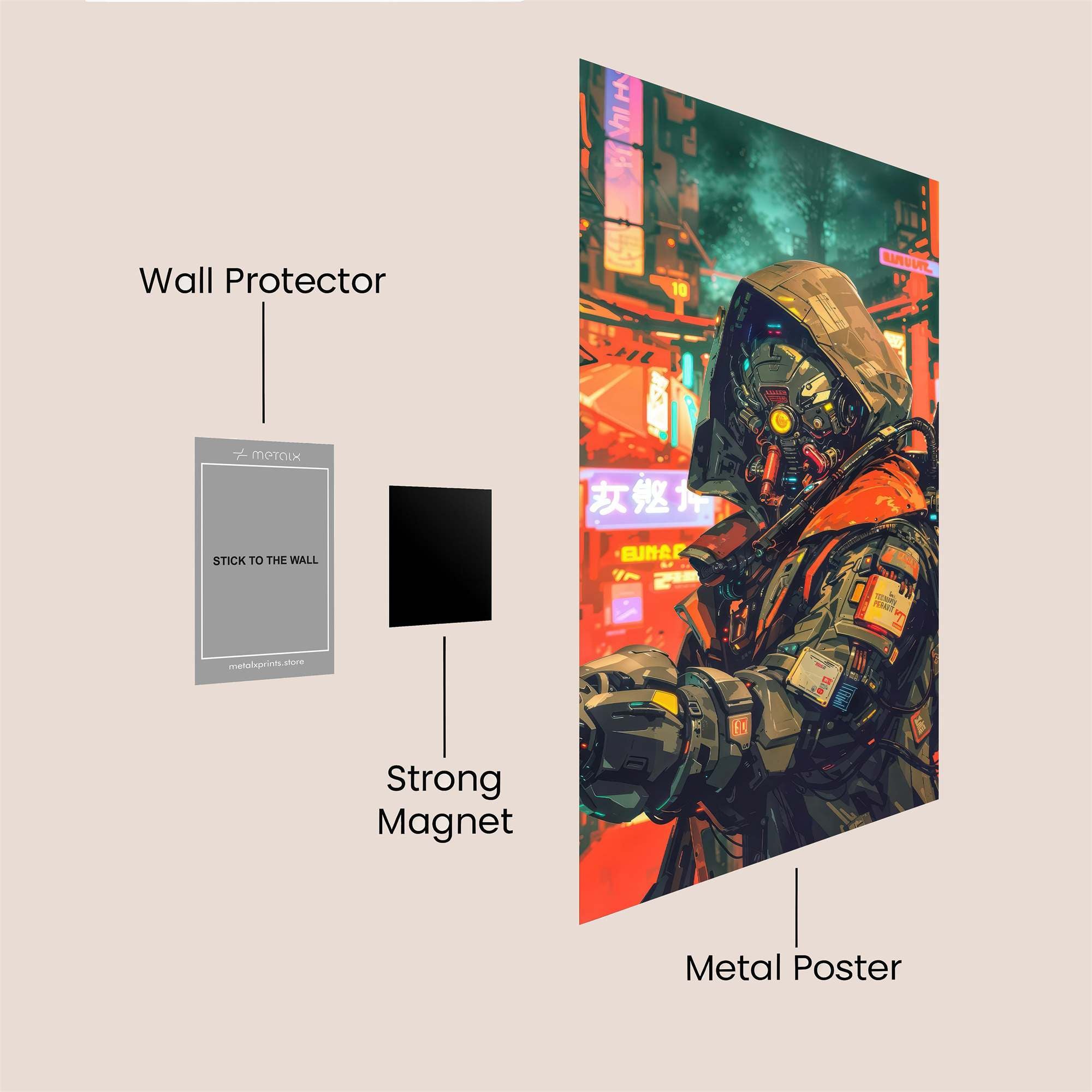 Cyberpunk Wanderer Safe Wall Magnetic / M