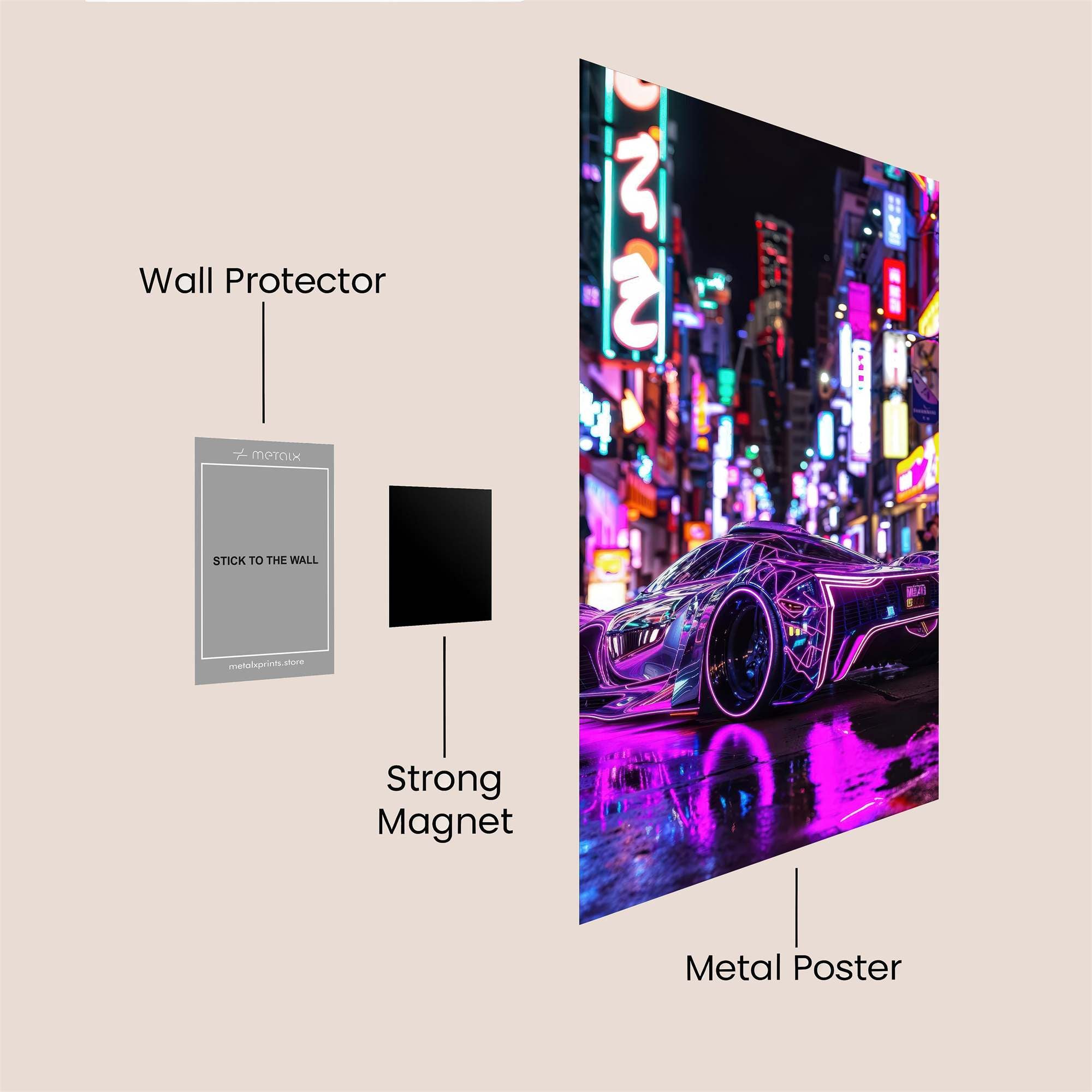 Cyberpunk Dream Safe Wall Magnetic / M