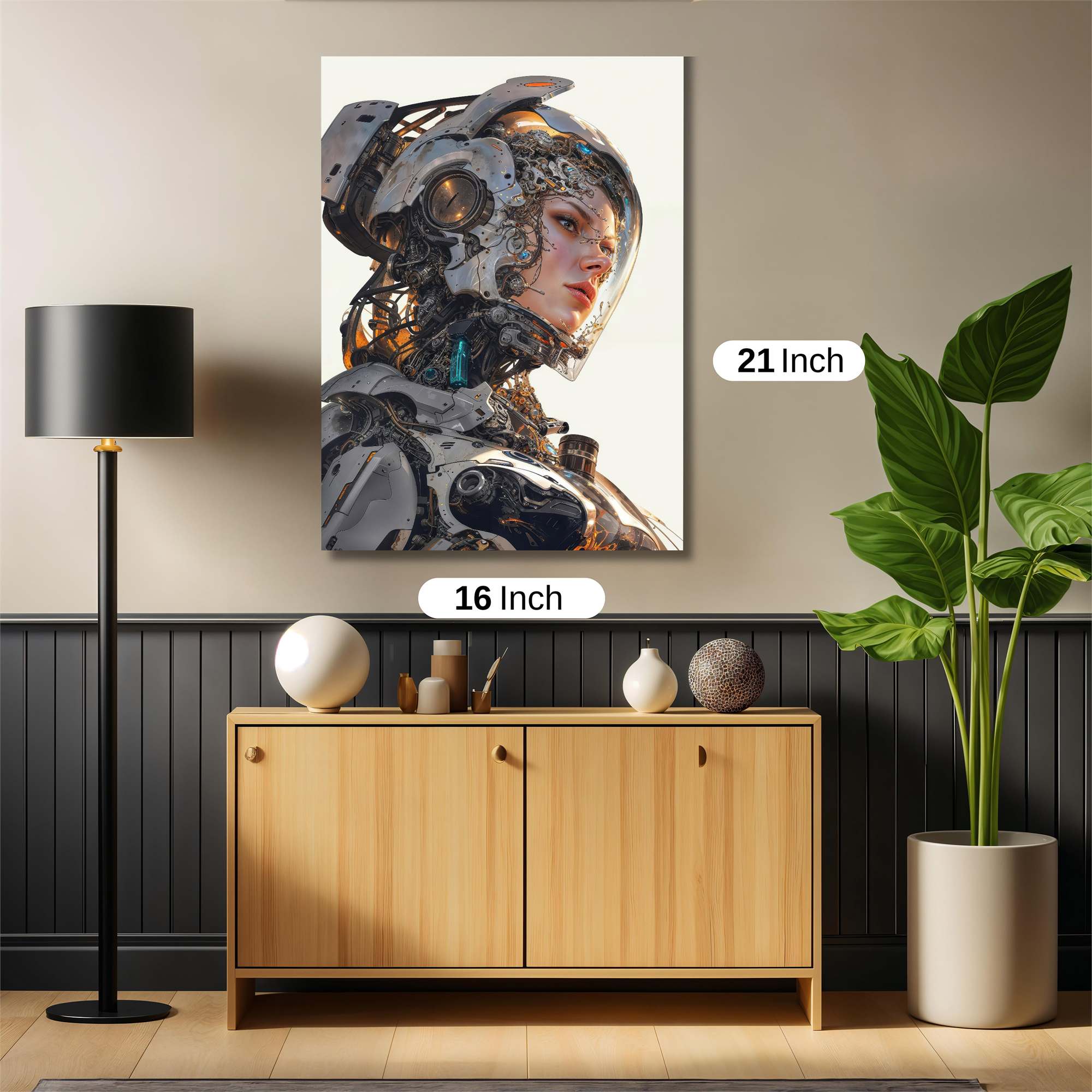 Cyber Serenity Safe Wall Magnetic / M