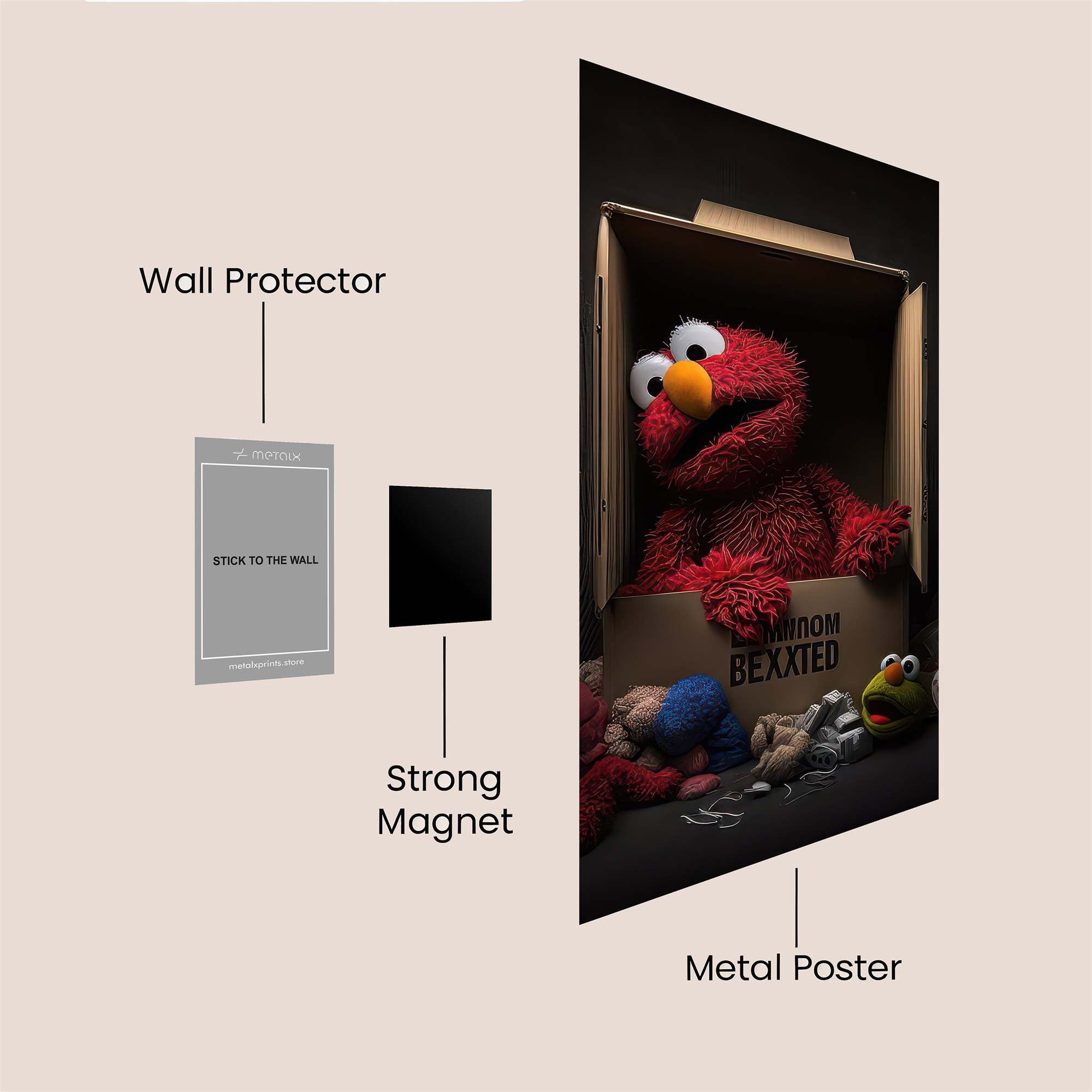 Elmo Despair Safe Wall Magnetic / M