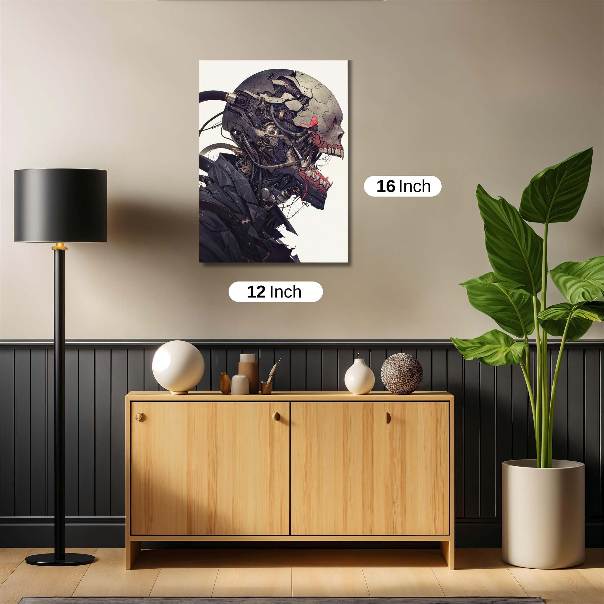 Skull Agony Safe Wall Magnetic / M