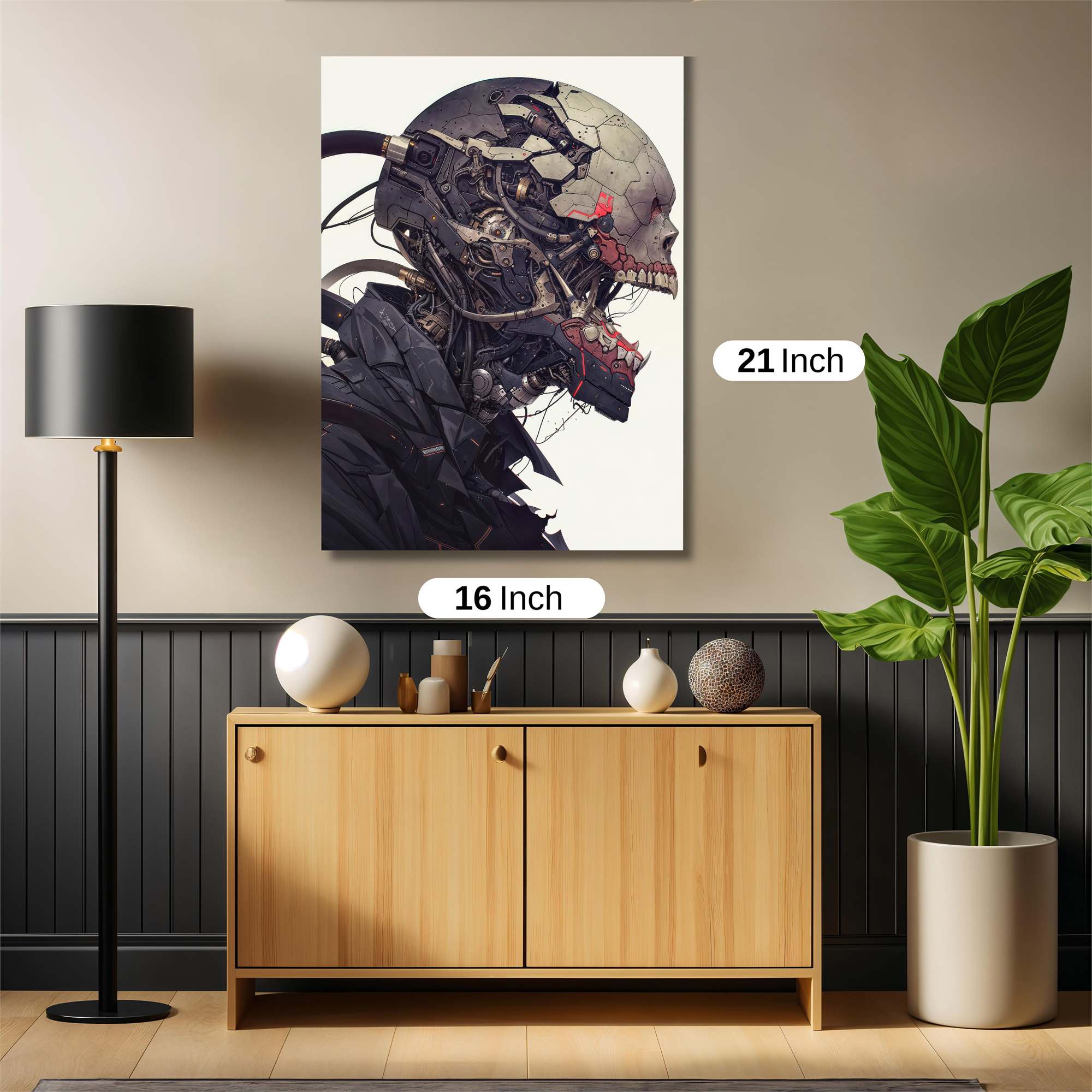 Skull Agony Safe Wall Magnetic / M