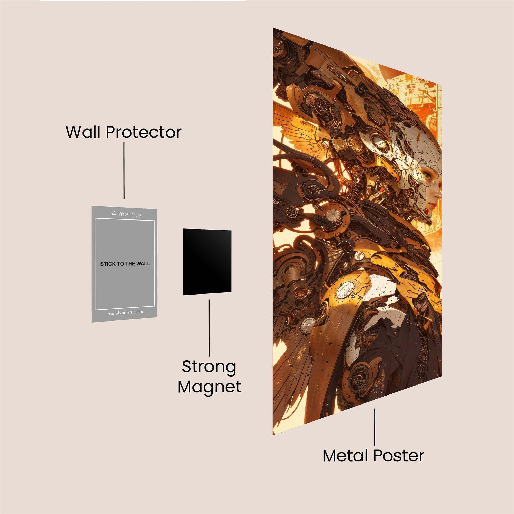 Cyber Angel Safe Wall Magnetic / M