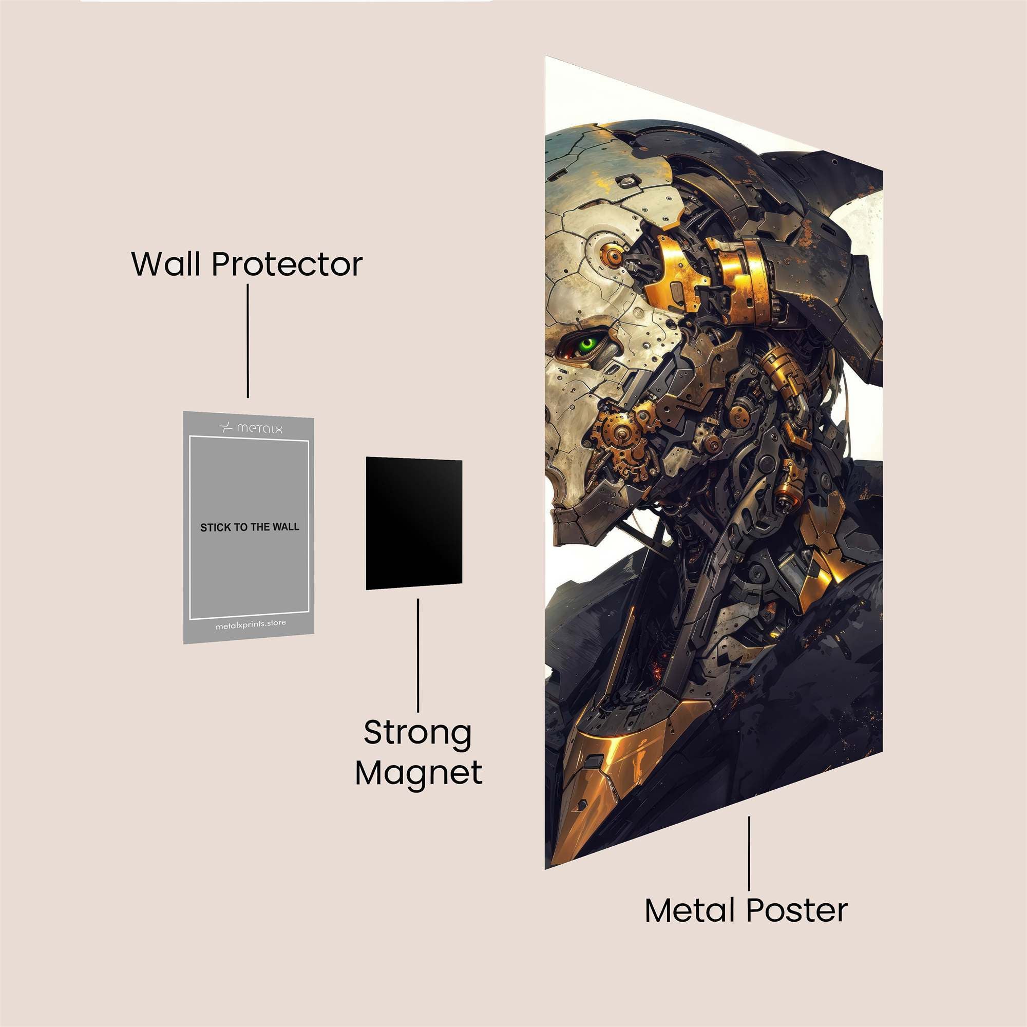 Mecha Sorrow Safe Wall Magnetic / M