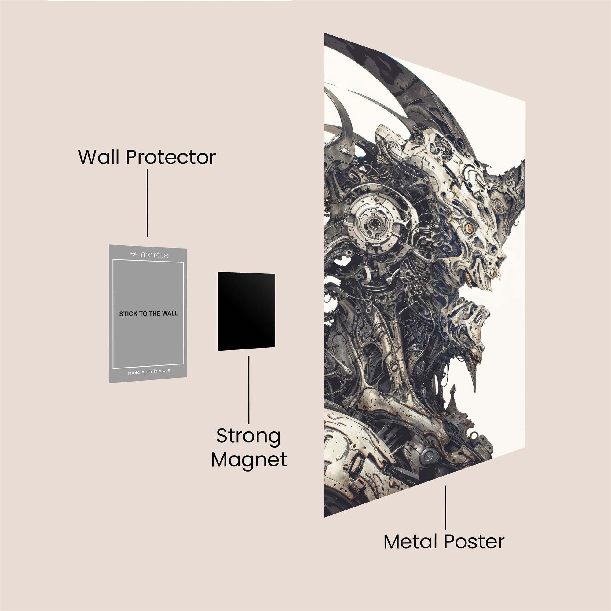 Mecha Menace Safe Wall Magnetic / M