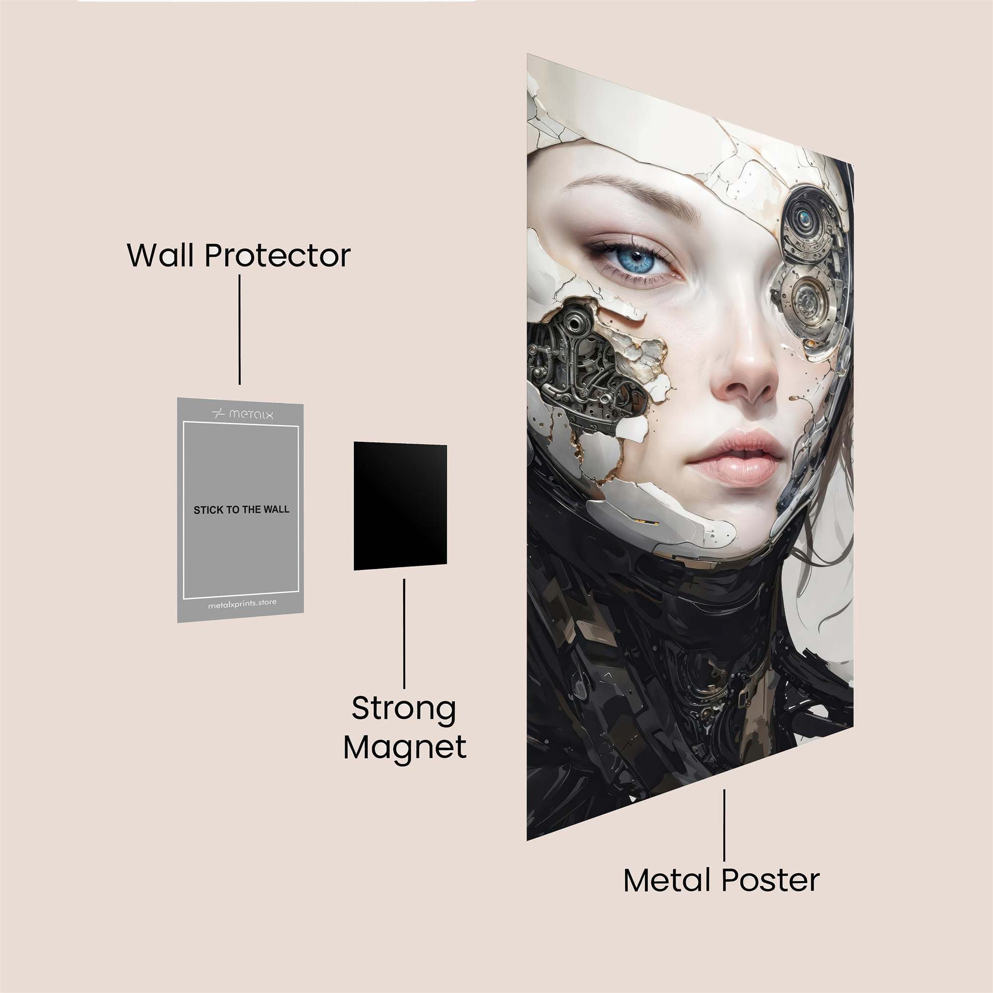 Cyber Enigma Safe Wall Magnetic / M