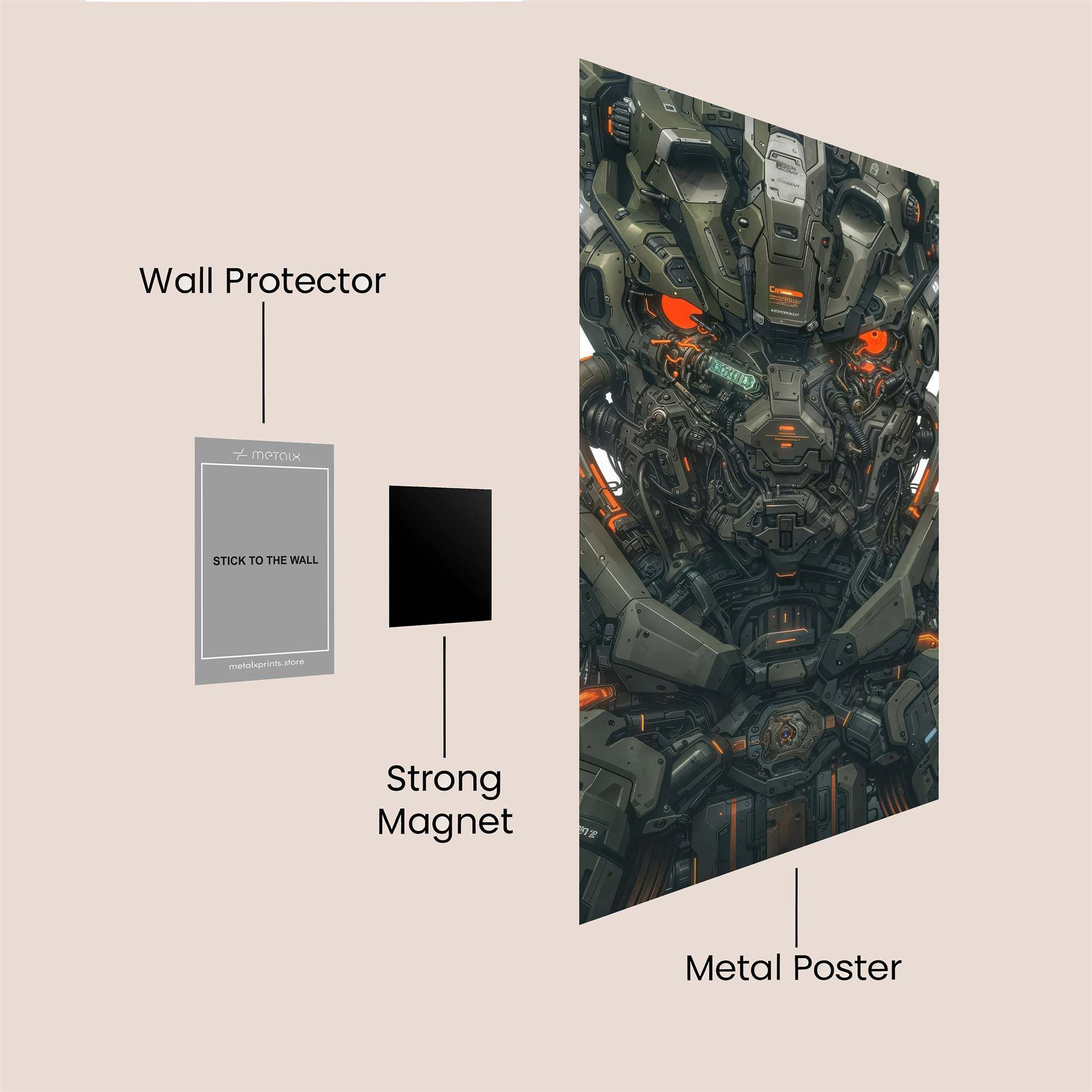 Terminator Ferocious Safe Wall Magnetic / M