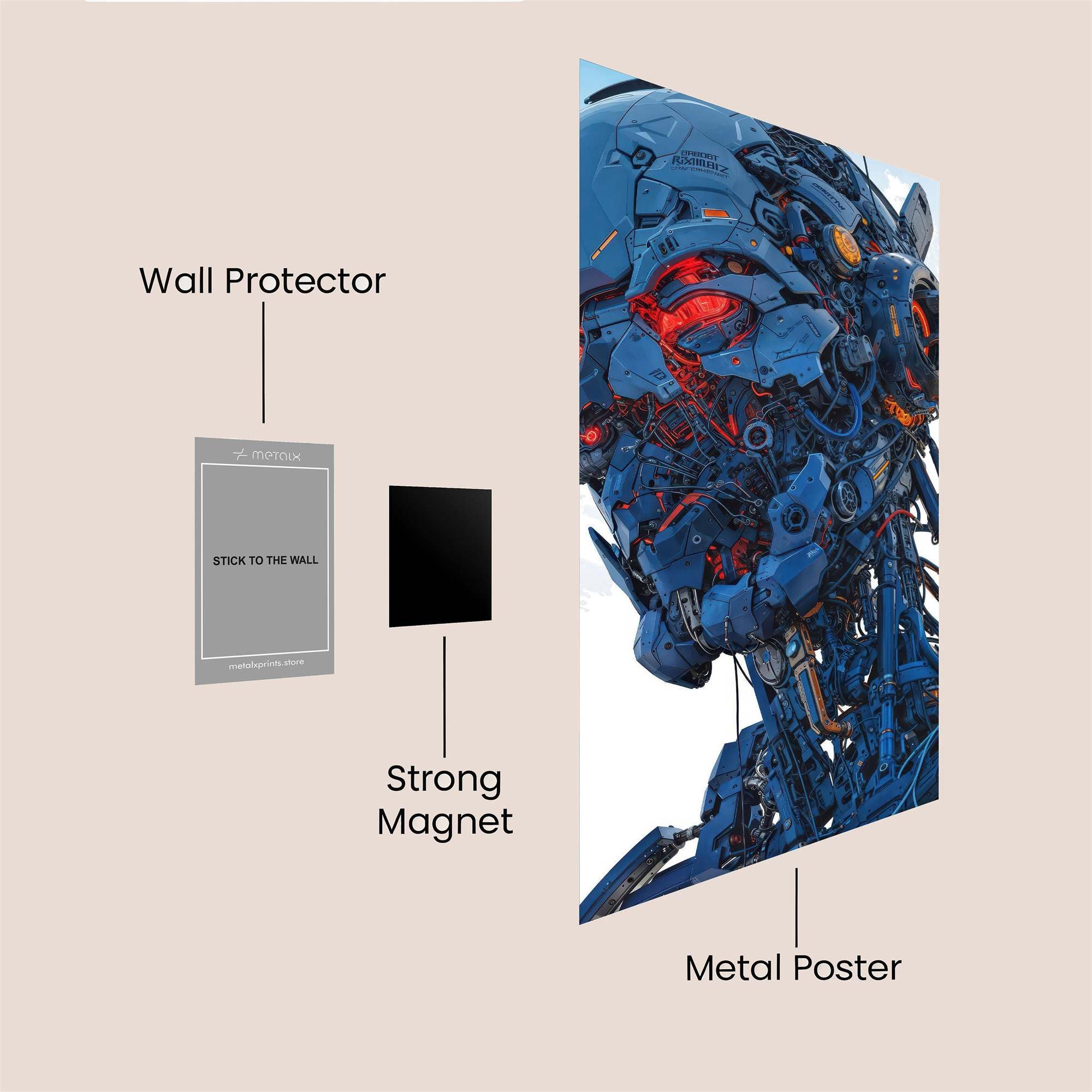 Robot Intense Safe Wall Magnetic / M