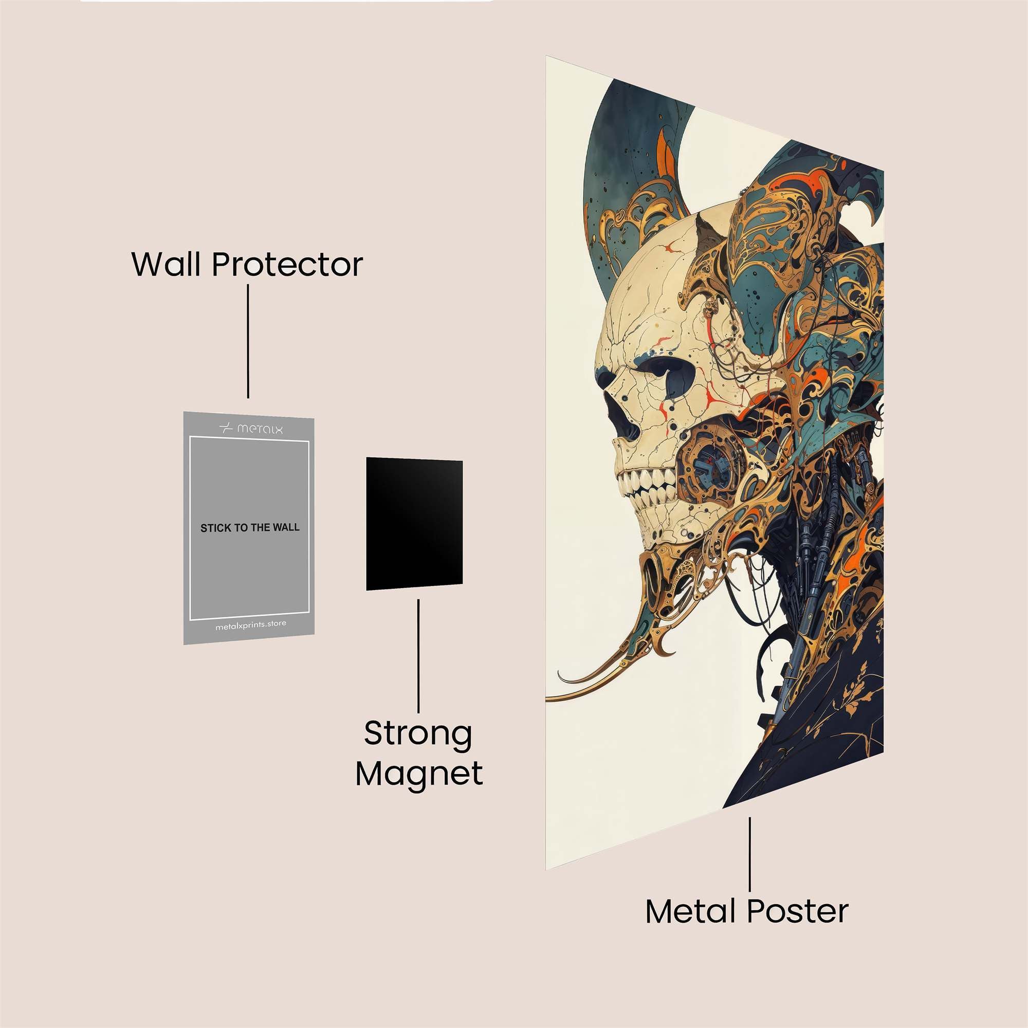 Demon Intricate Safe Wall Magnetic / M
