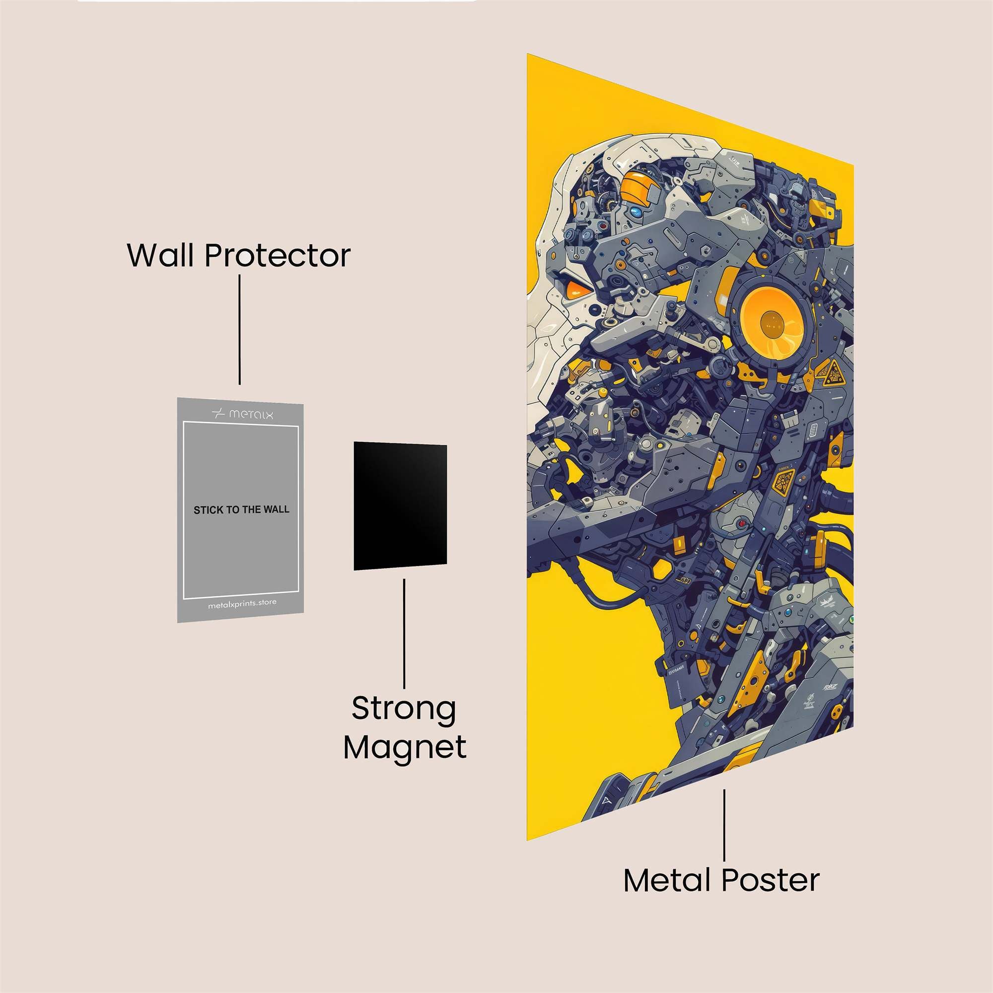 Robot Intrigue Safe Wall Magnetic / M