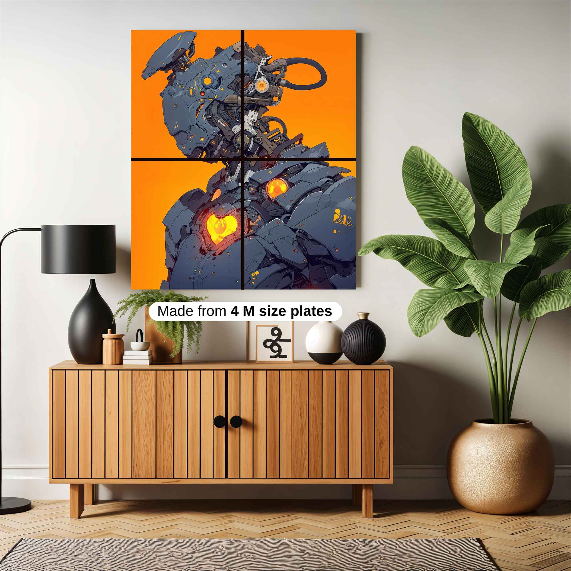 Robot Heartbeat Safe Wall Magnetic / M