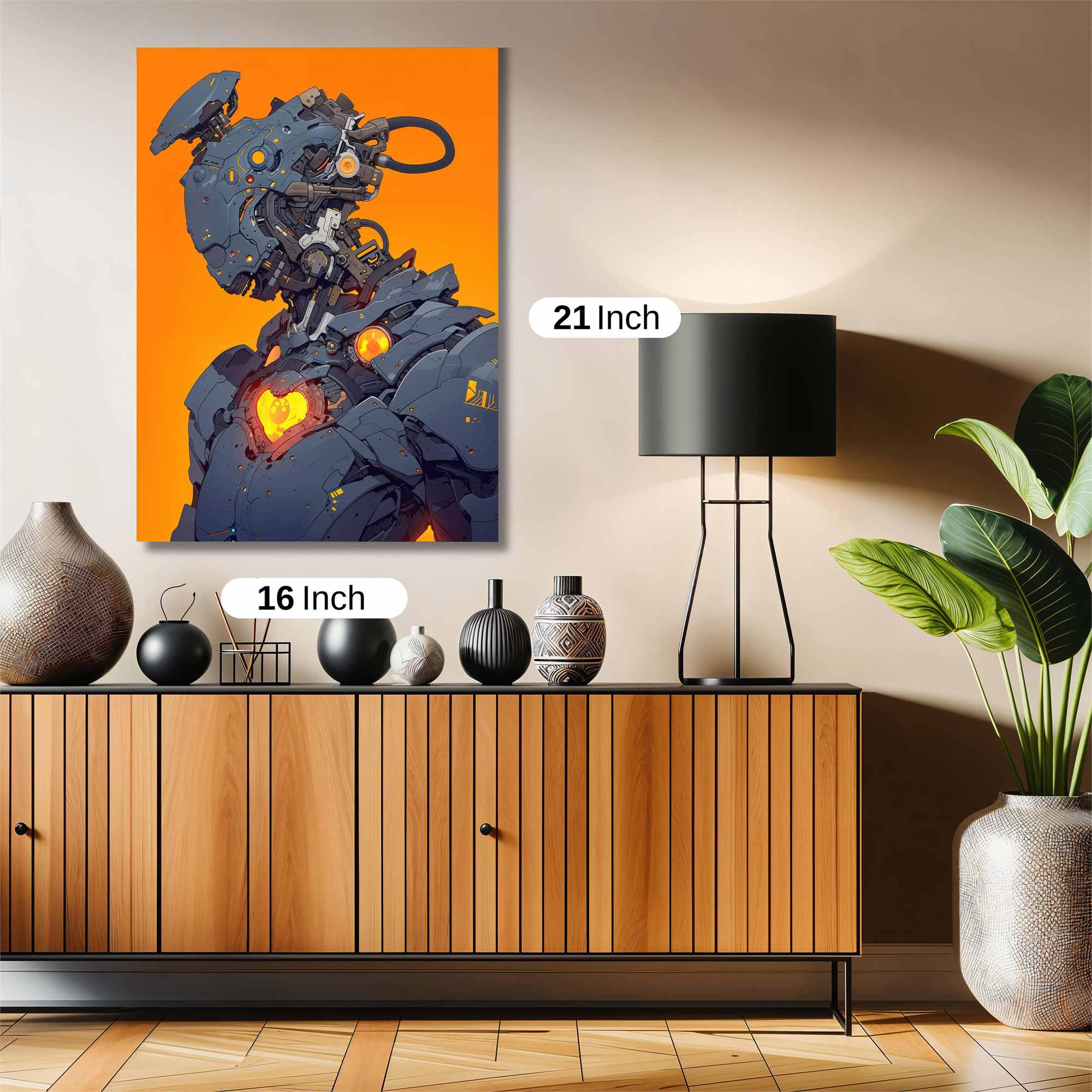 Robot Heartbeat Safe Wall Magnetic / M