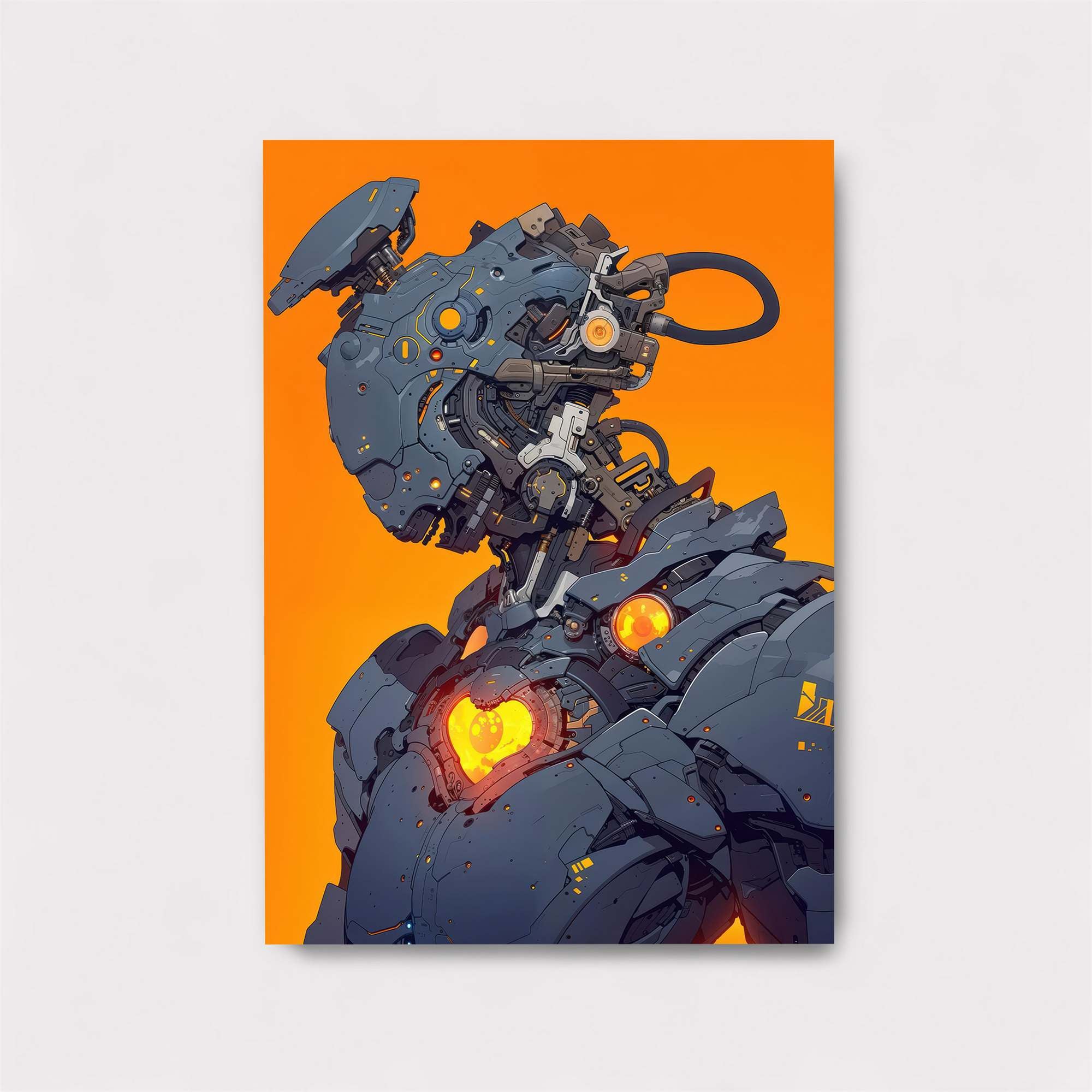 Robot Heartbeat Safe Wall Magnetic / M