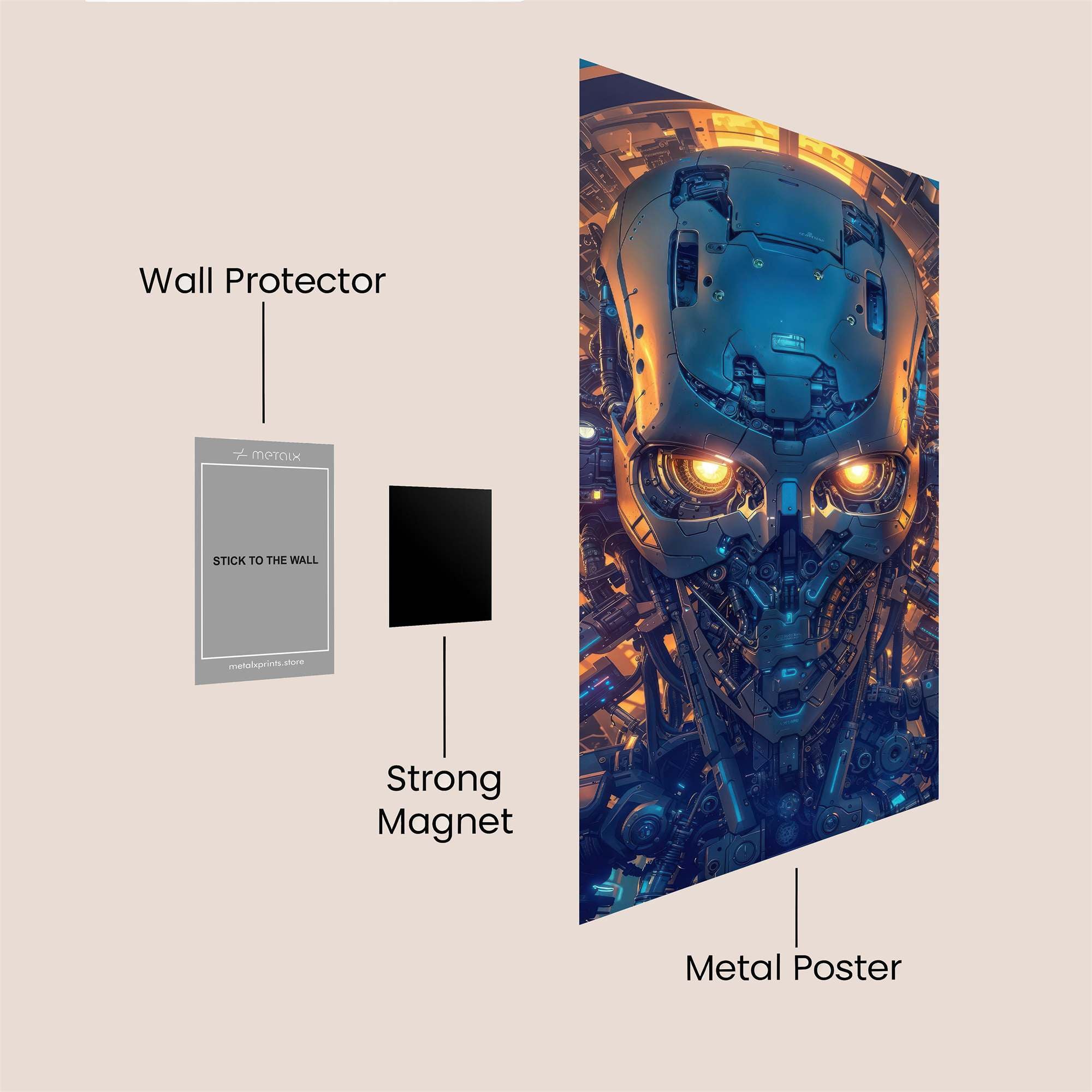 Robot Intense Safe Wall Magnetic / M
