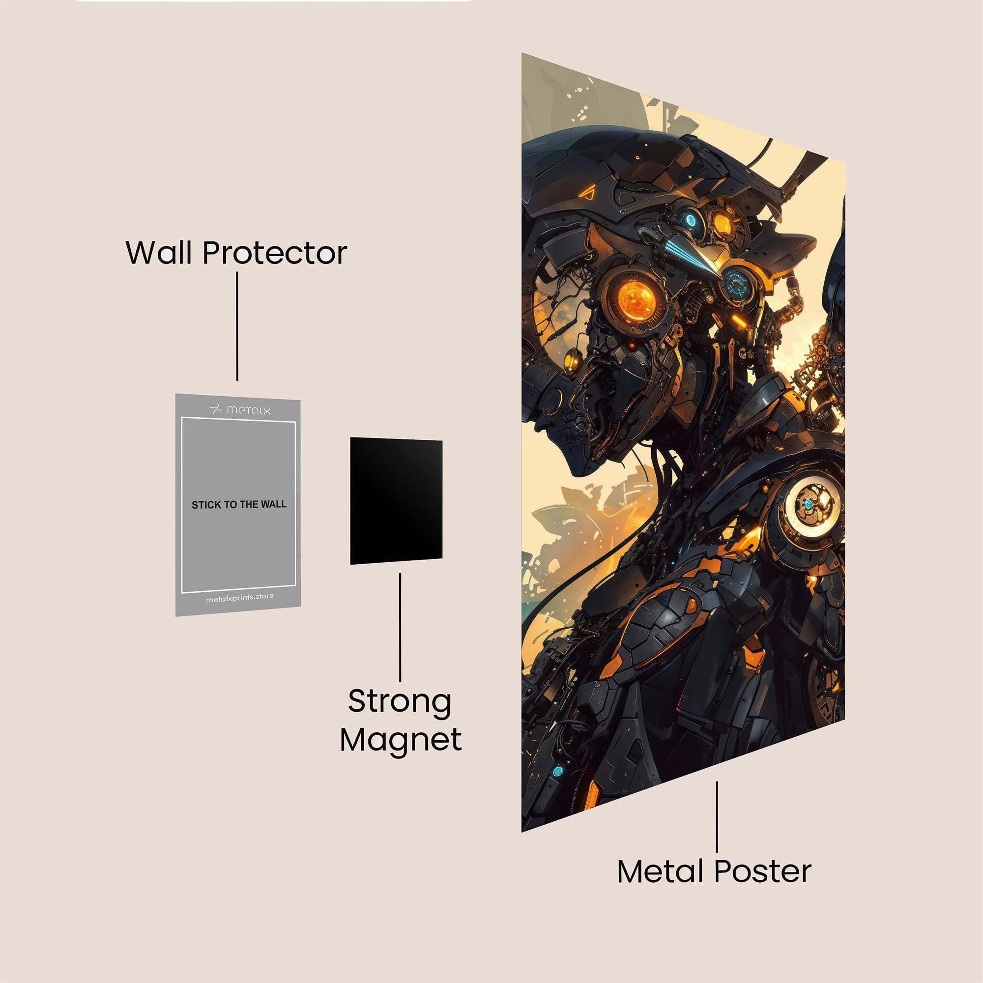 Cyber Angel Safe Wall Magnetic / M