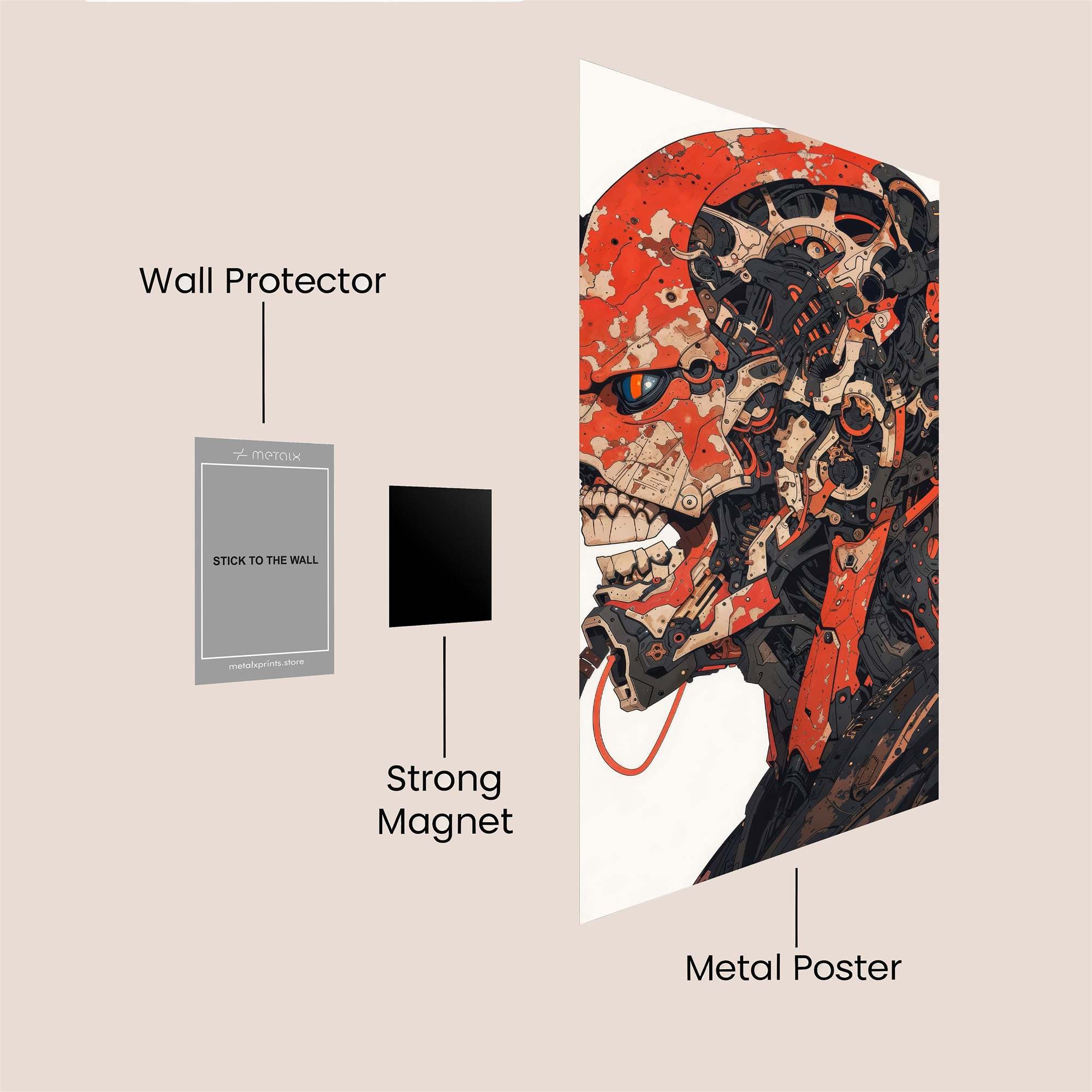 Demon Rage Safe Wall Magnetic / M