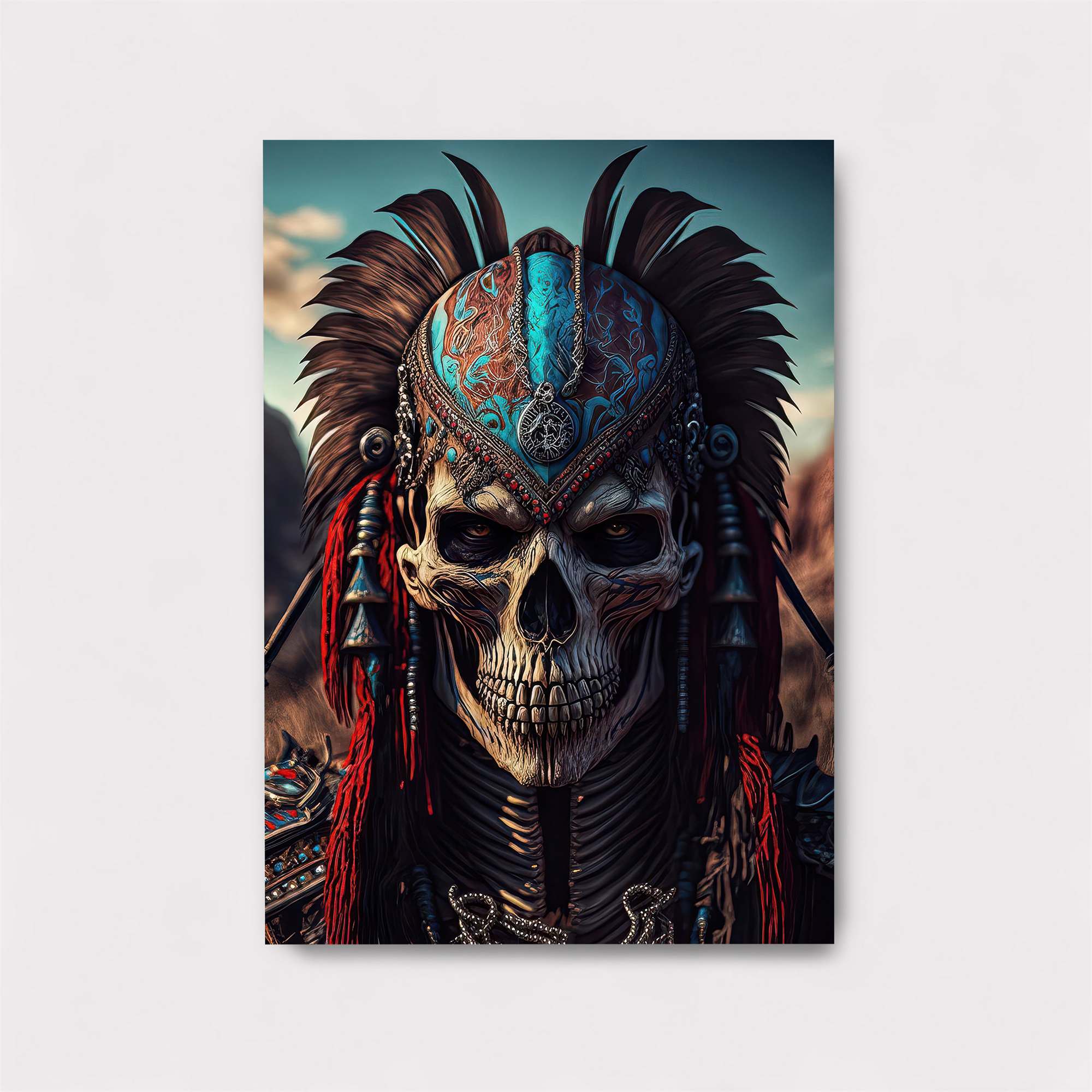 Skull Warrior Safe Wall Magnetic / M