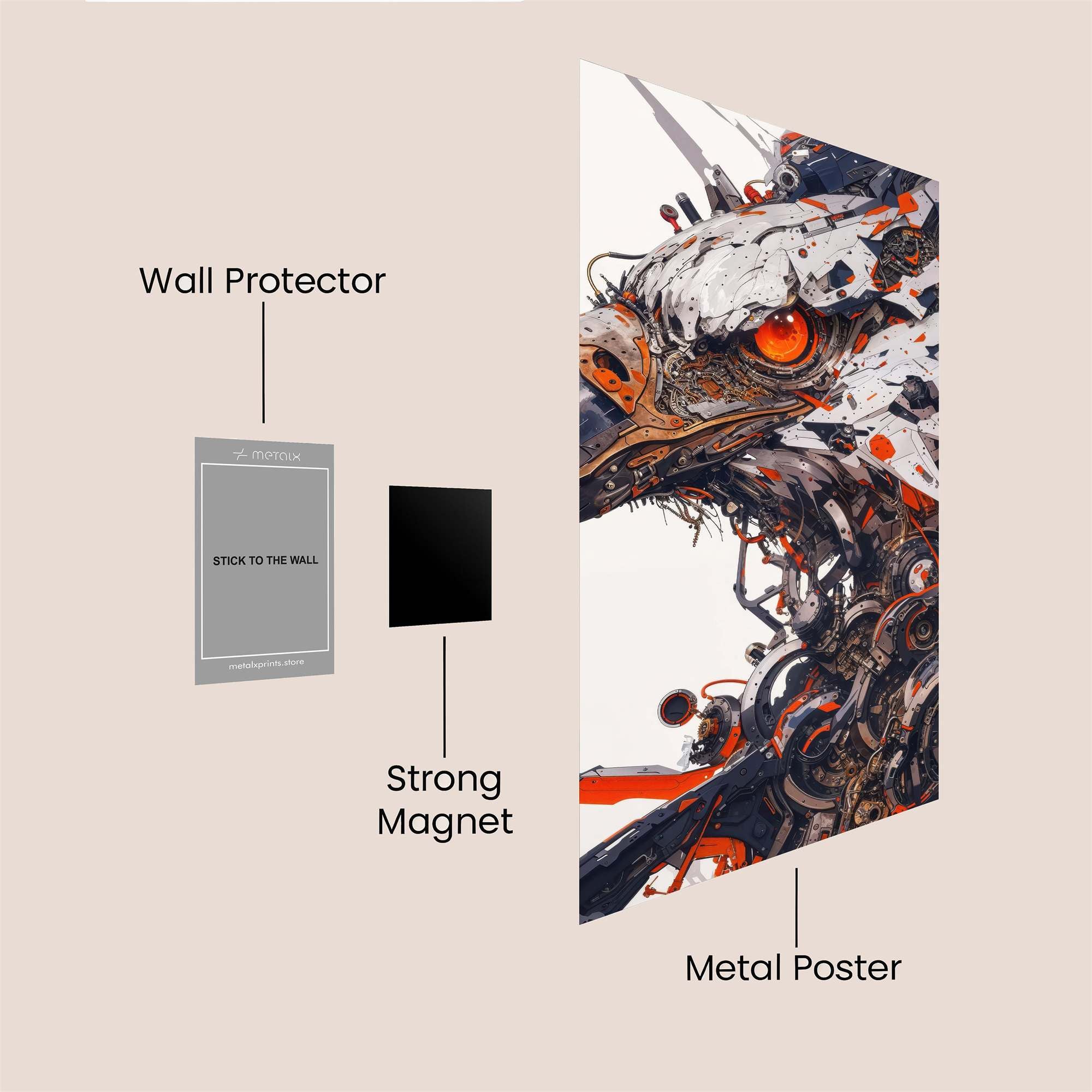 Eagle Cyberpunk Safe Wall Magnetic / M