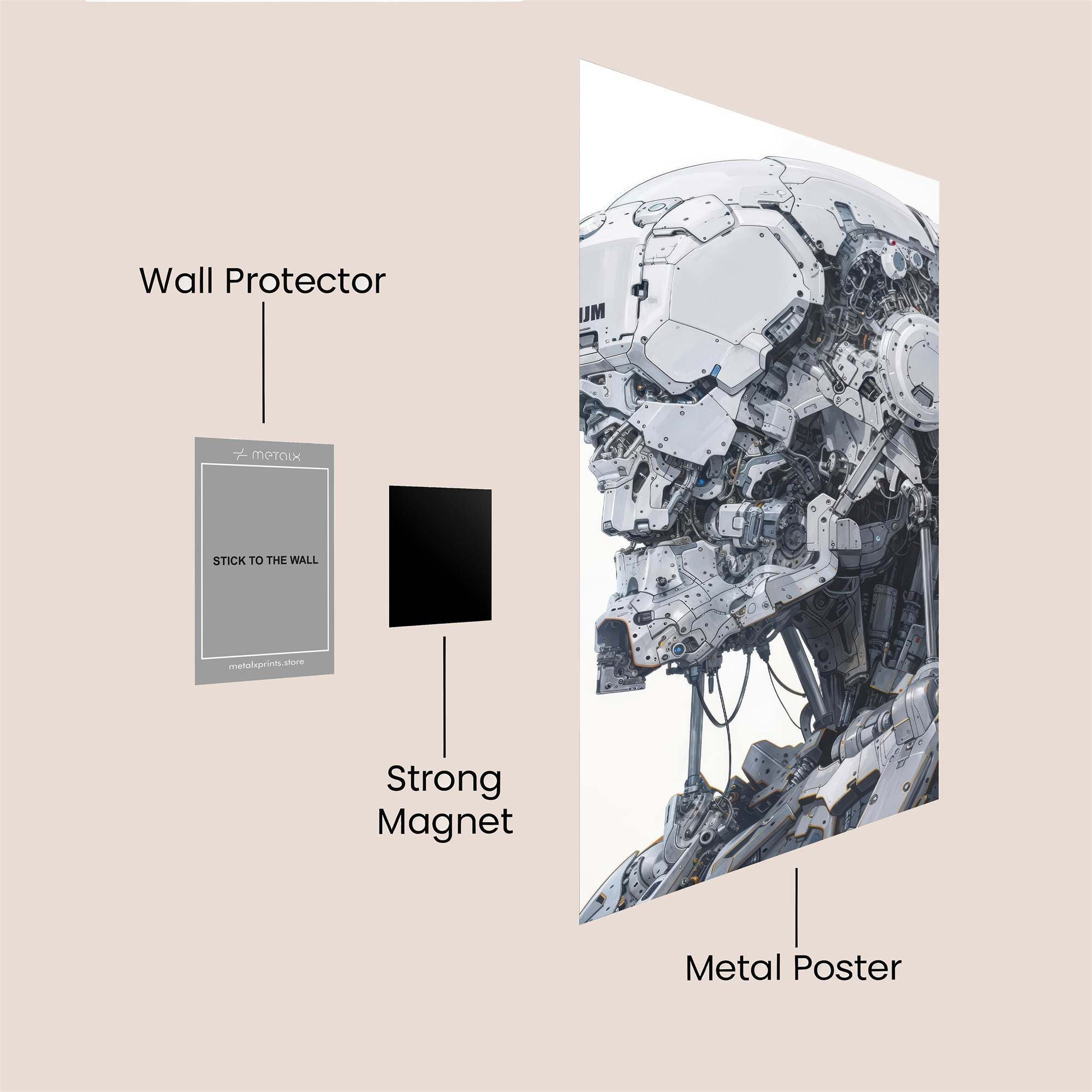 Robot Enigma Safe Wall Magnetic / M