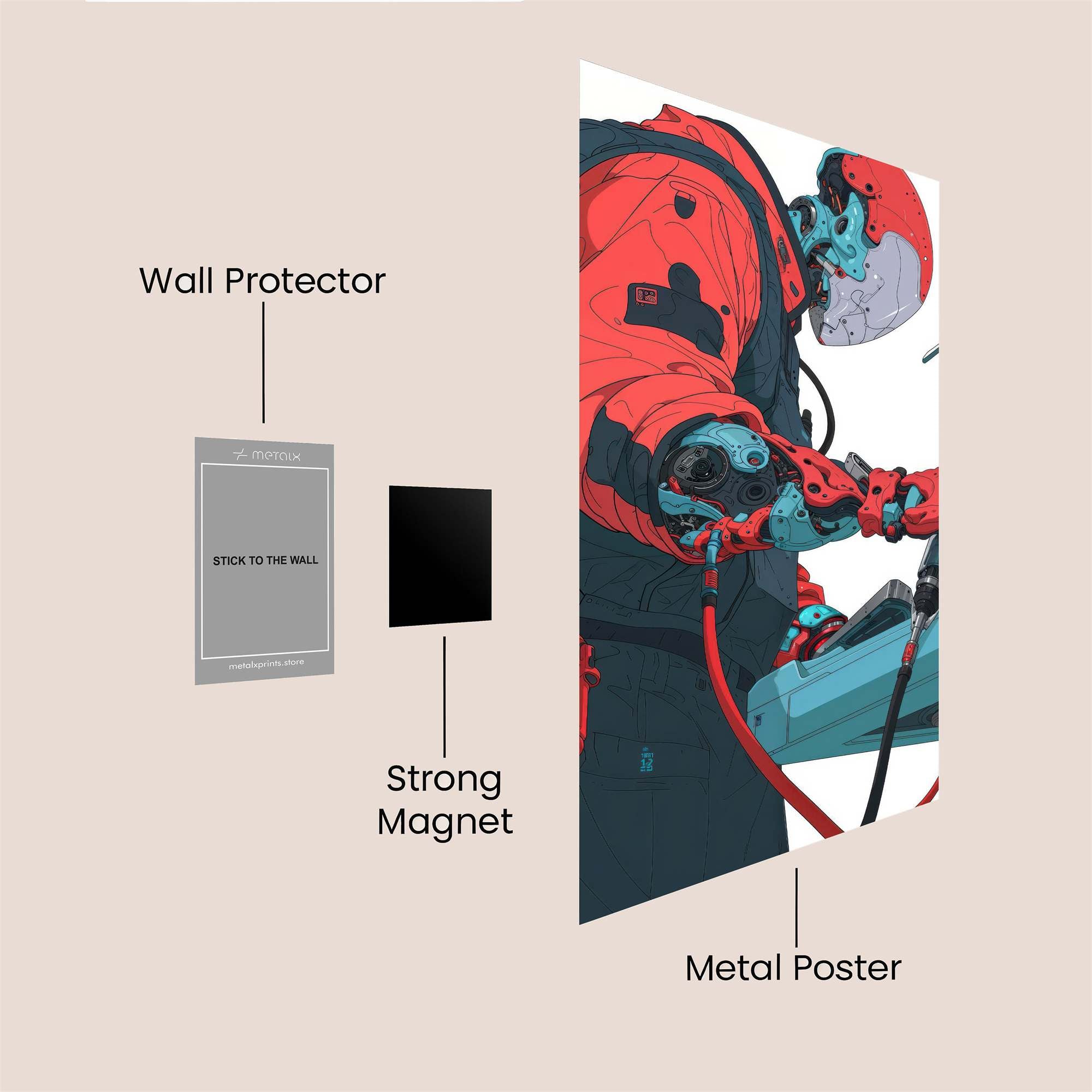 Robot Precision Safe Wall Magnetic / M