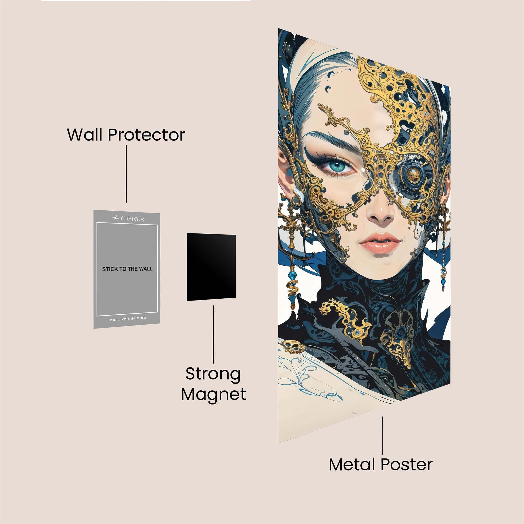 Mechanical Enigma Safe Wall Magnetic / M