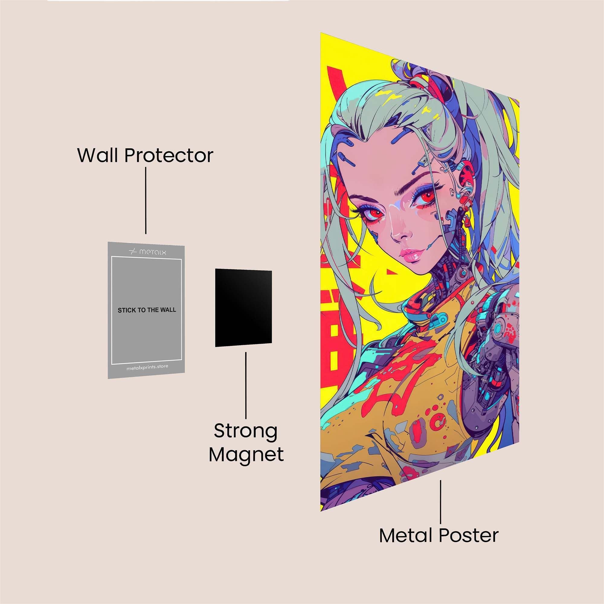 Cyberpunk Rage Safe Wall Magnetic / M
