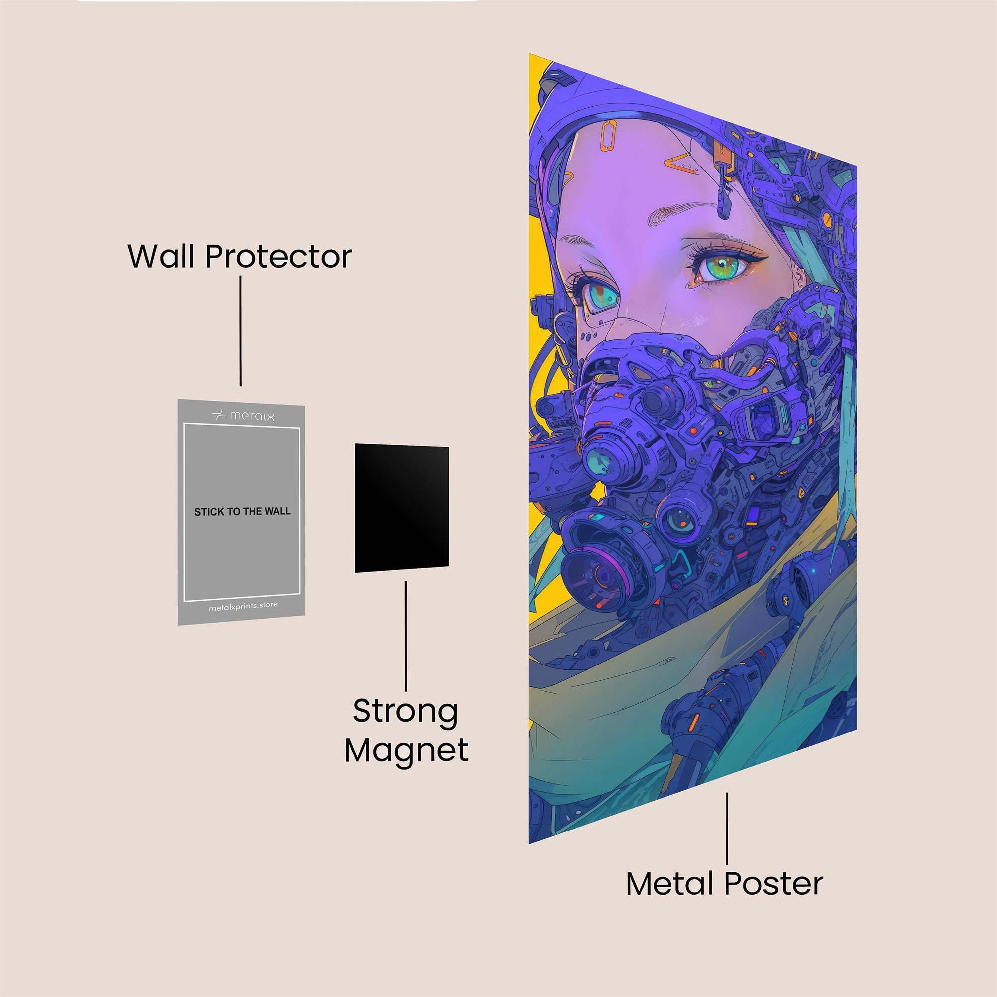 Cyber Enigma Safe Wall Magnetic / M
