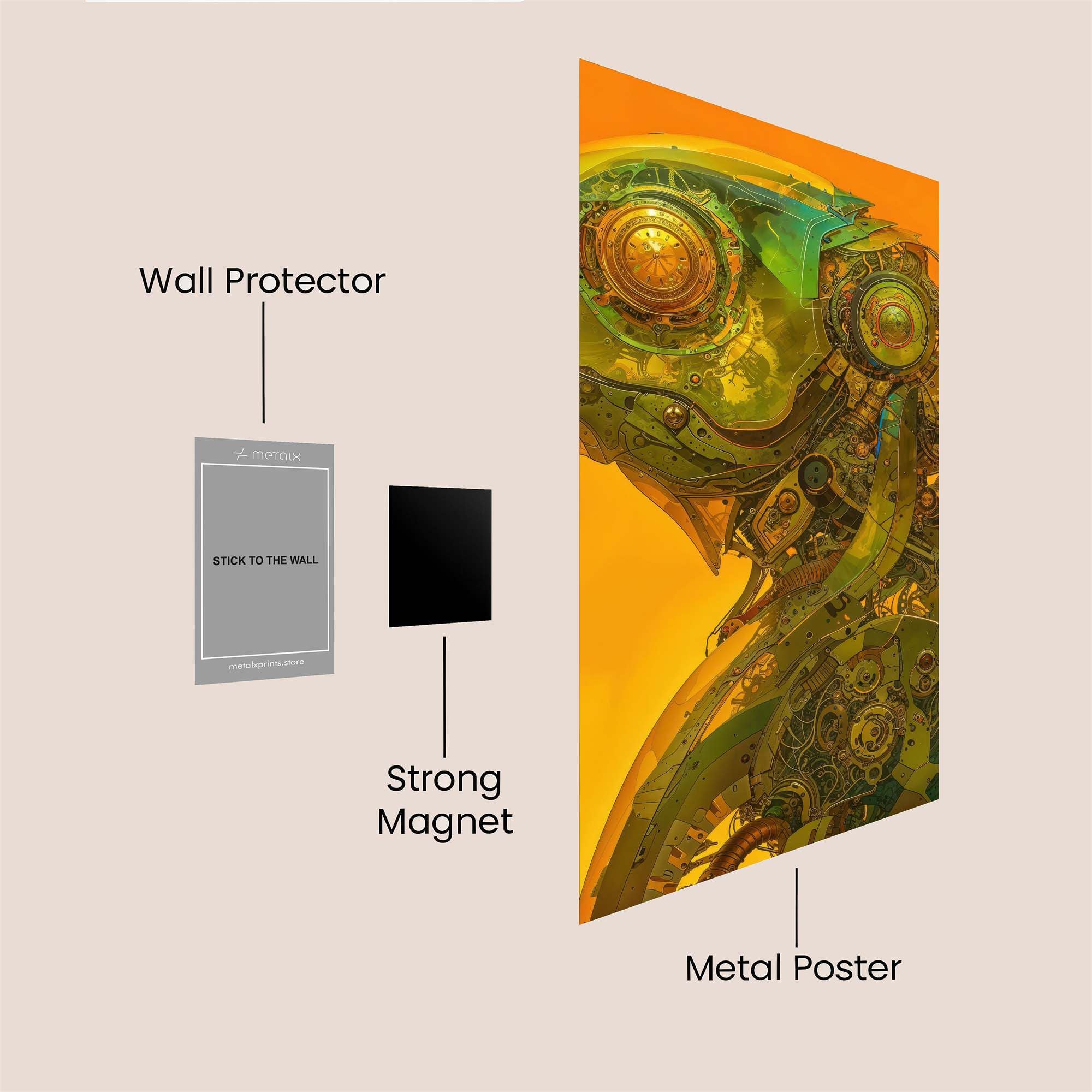 Chameleon Curiosity Safe Wall Magnetic / M