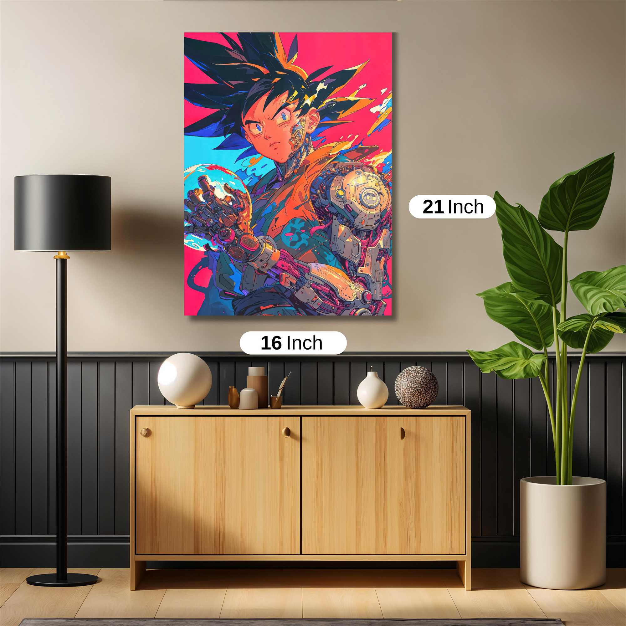 Goku Cybernetic Safe Wall Magnetic / M