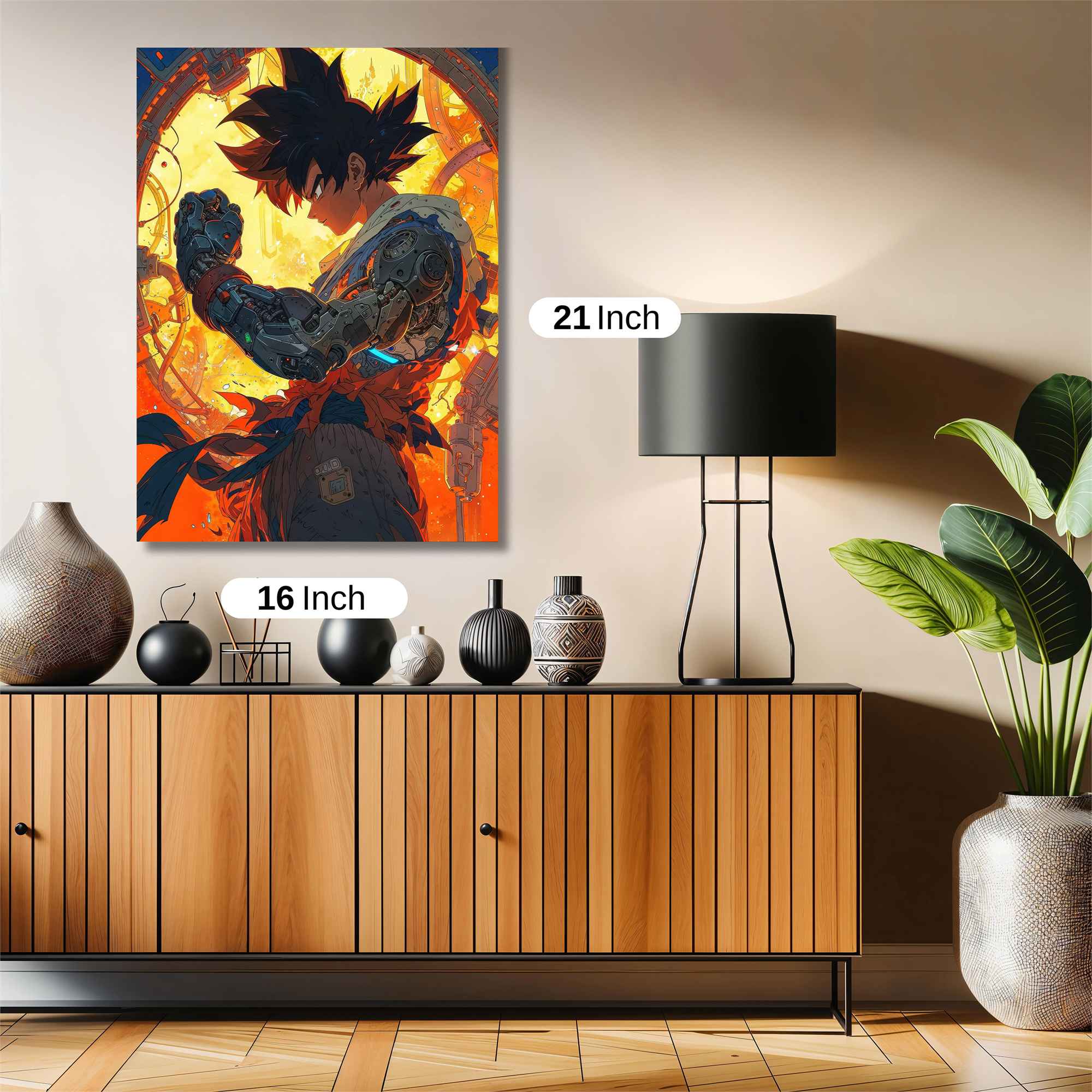 Goku Cybernetic Safe Wall Magnetic / M