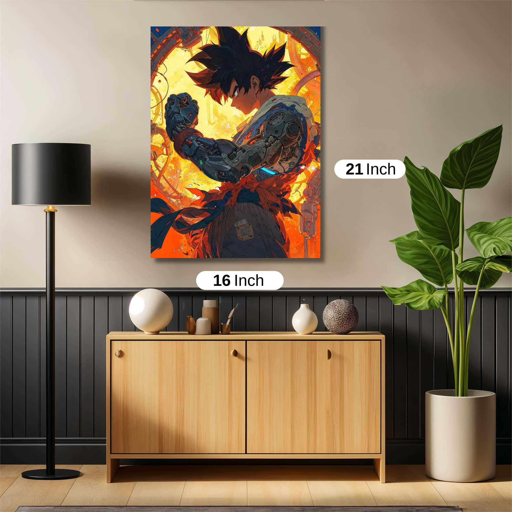 Goku Cybernetic Safe Wall Magnetic / M