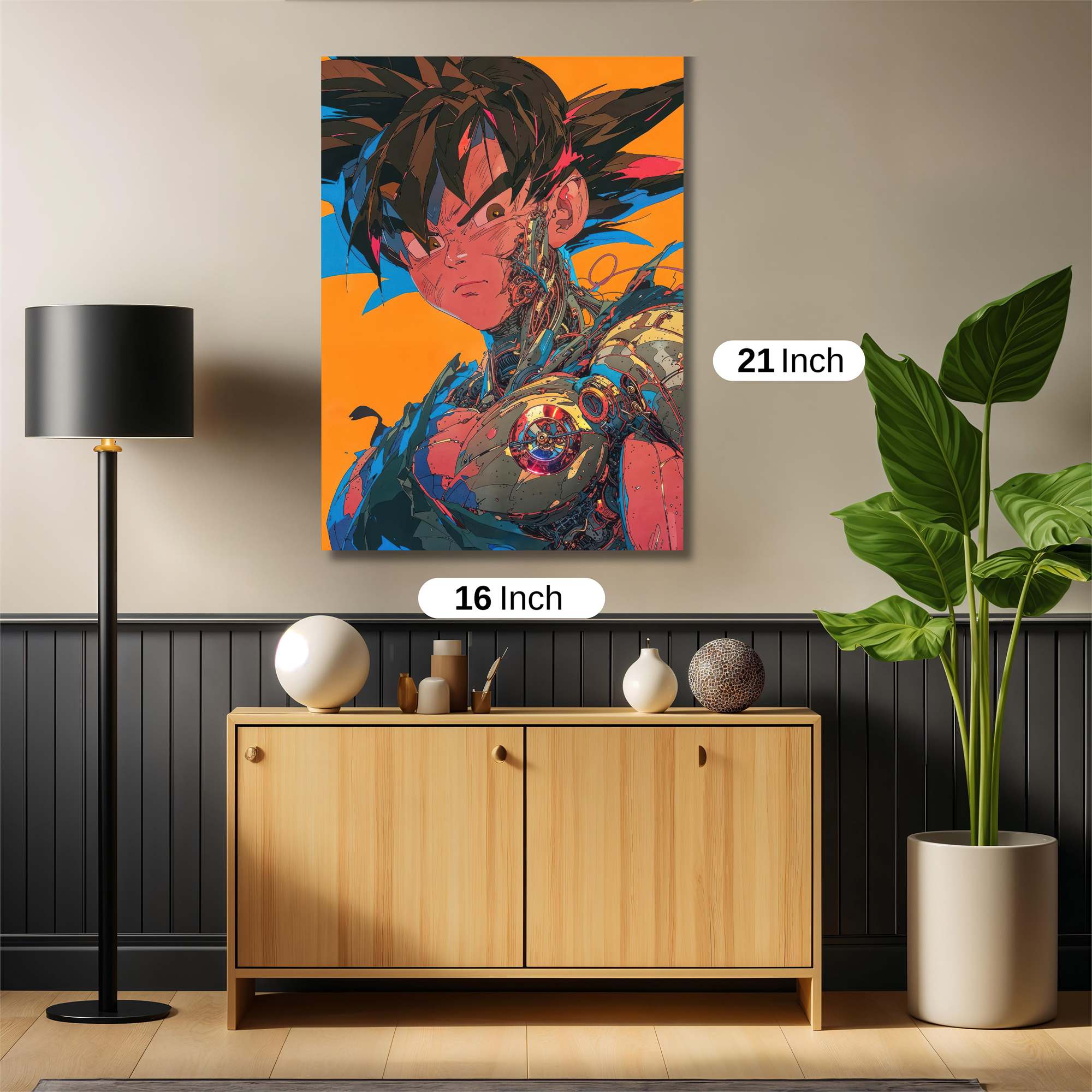 Goku Cybernetic Safe Wall Magnetic / M