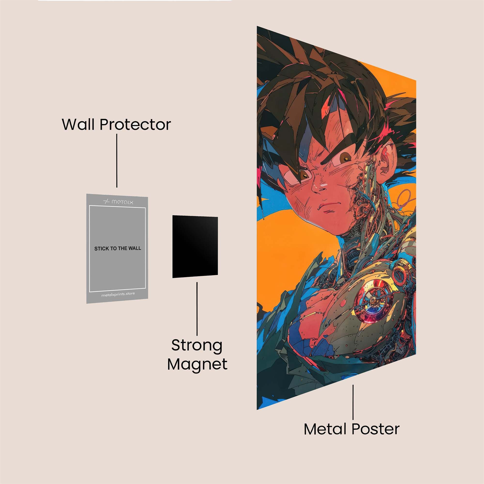 Goku Cybernetic Safe Wall Magnetic / M