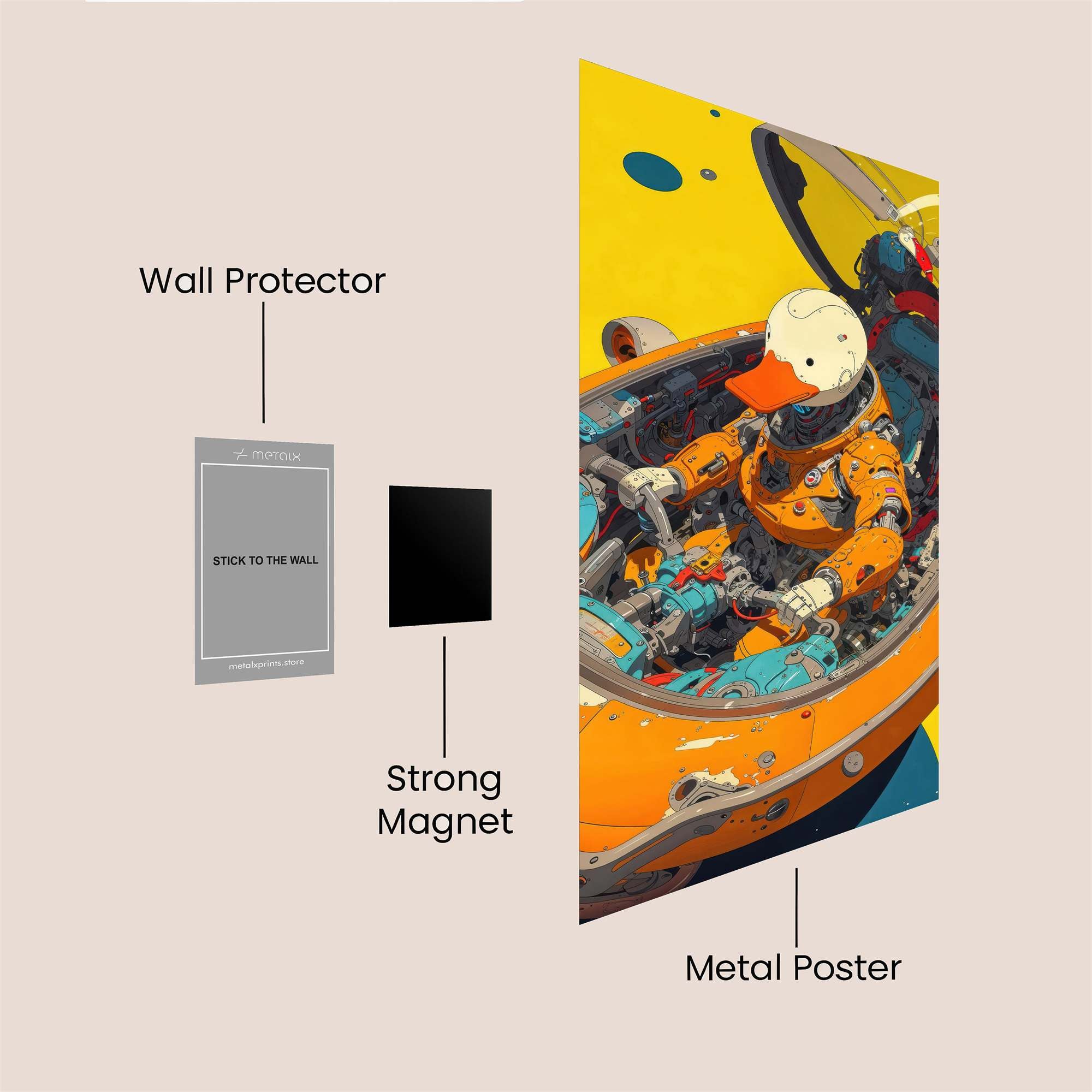 Duck Odyssey Safe Wall Magnetic / M