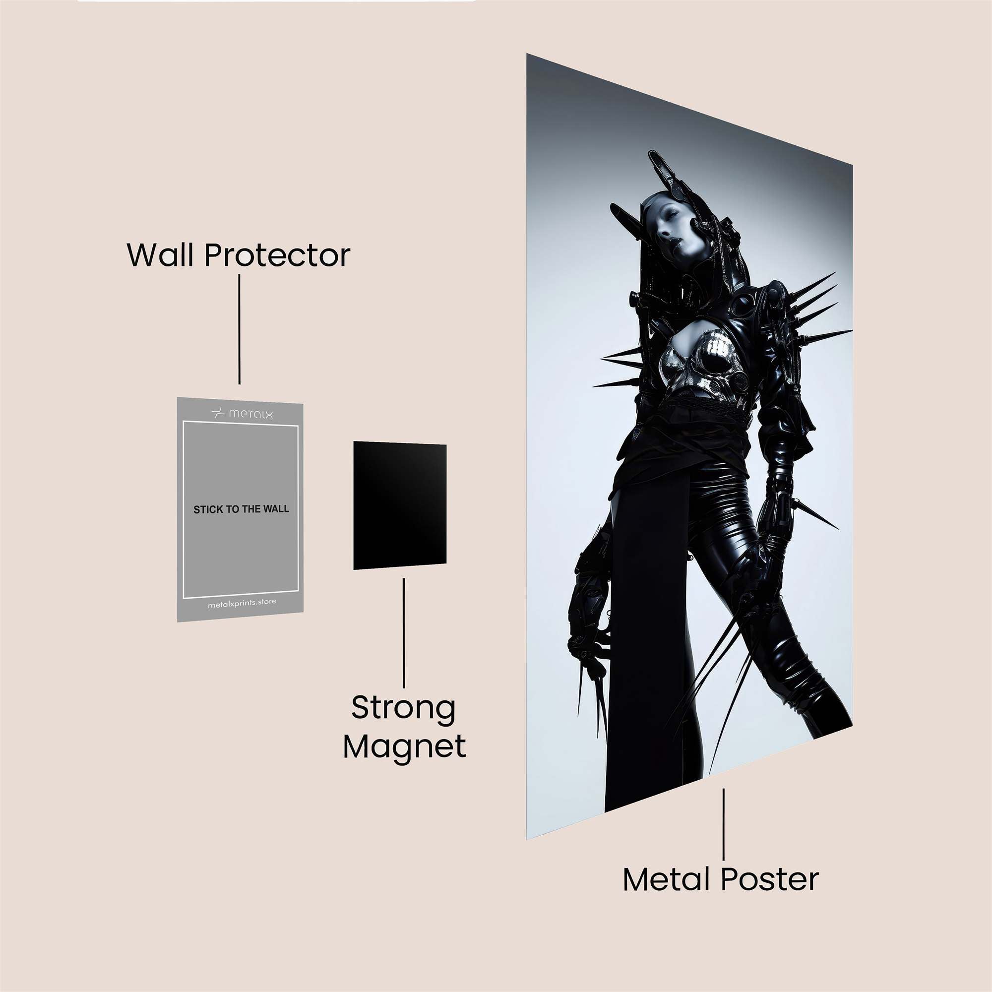 Cyber Enigma Safe Wall Magnetic / M
