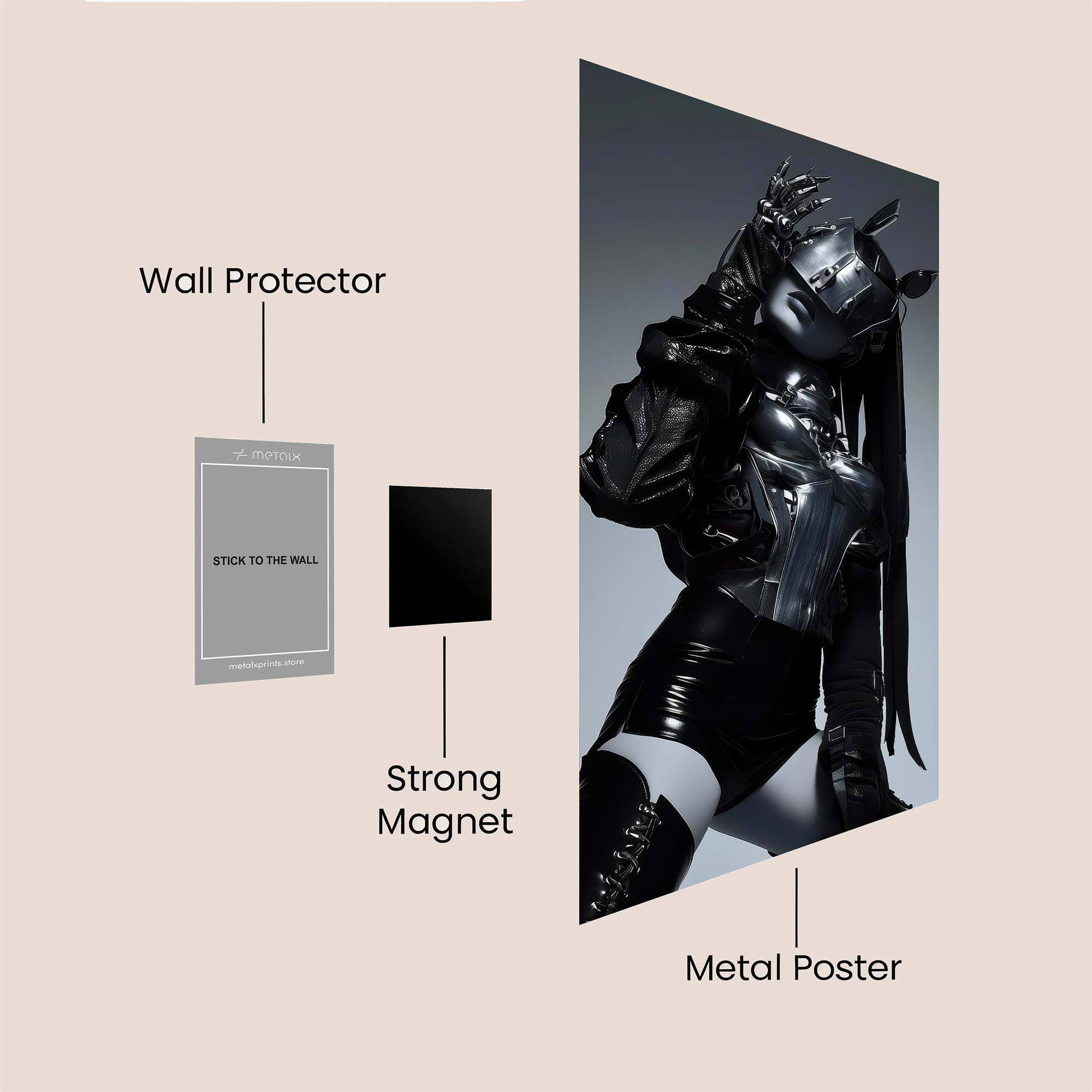 Cyber Enigma Safe Wall Magnetic / M