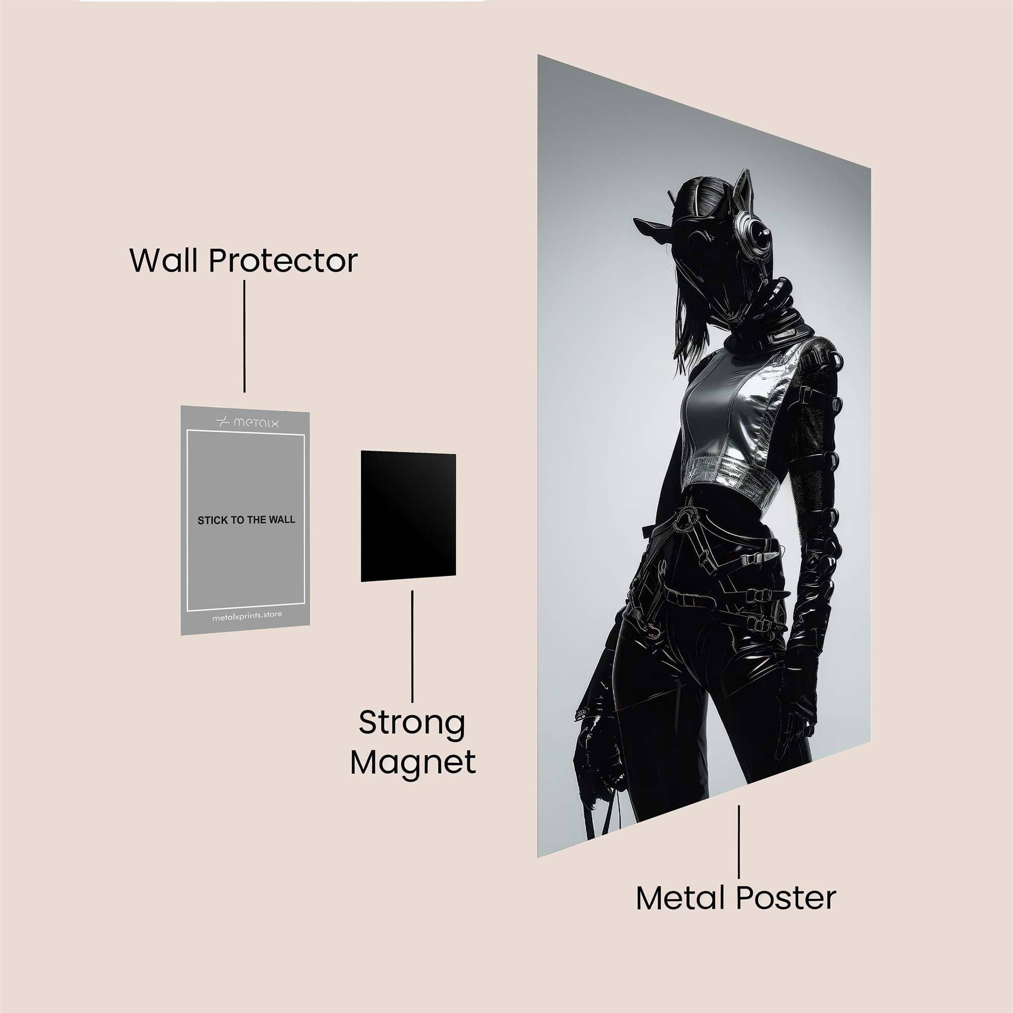 Cyber Enigma Safe Wall Magnetic / M