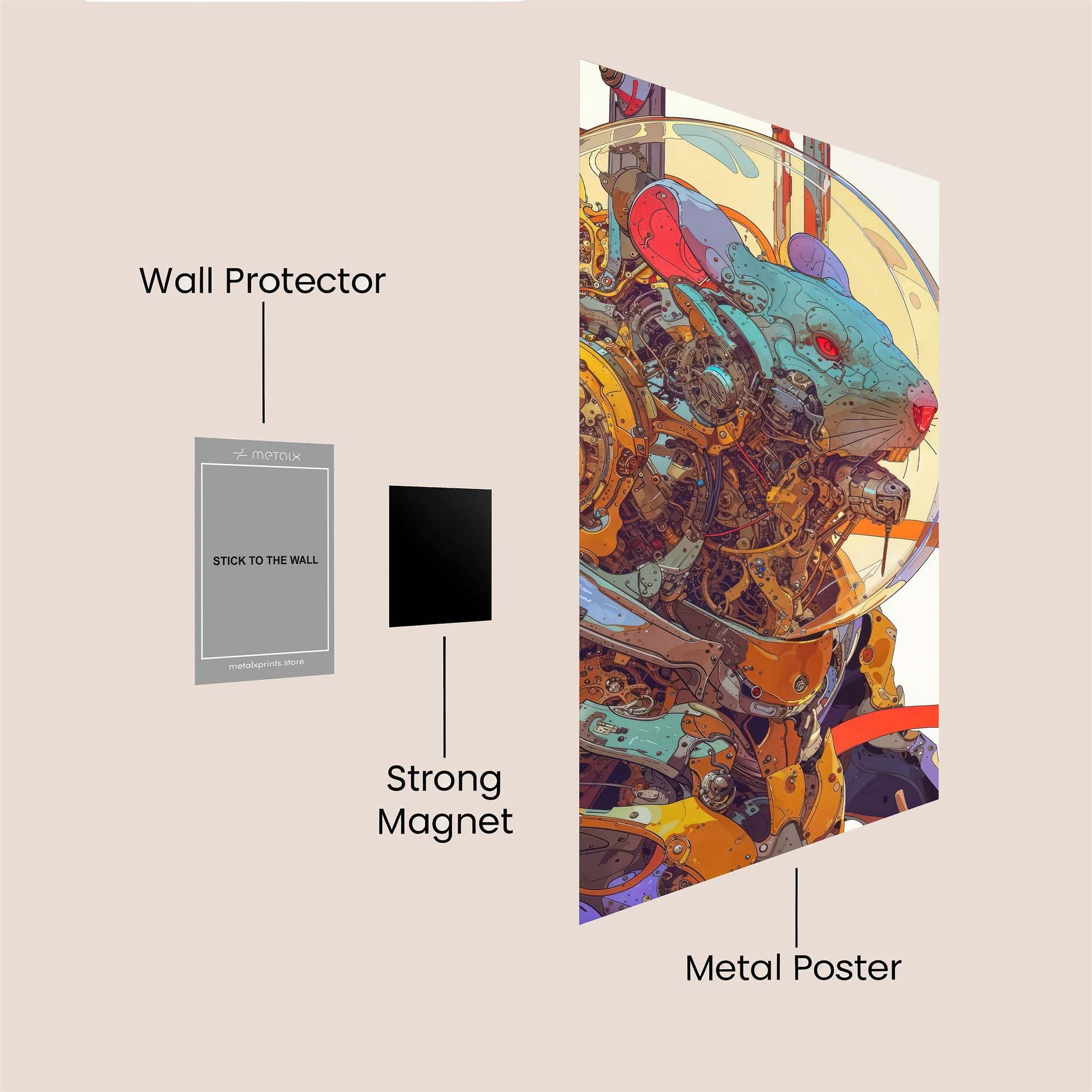 Mouse Marvel Safe Wall Magnetic / M