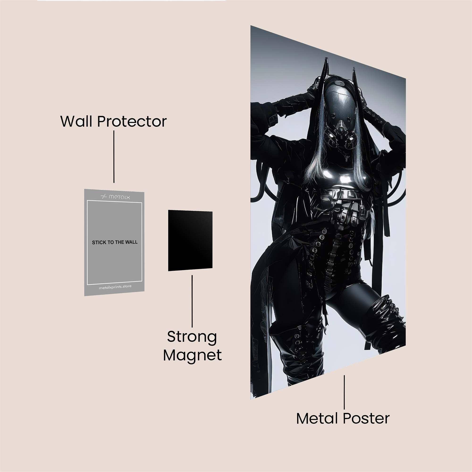 Cyber Elegance Safe Wall Magnetic / M