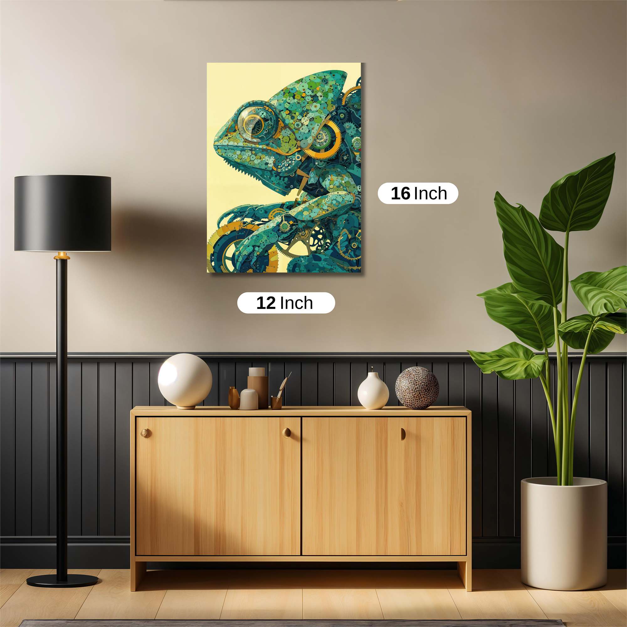 Chameleon Whimsy Safe Wall Magnetic / M