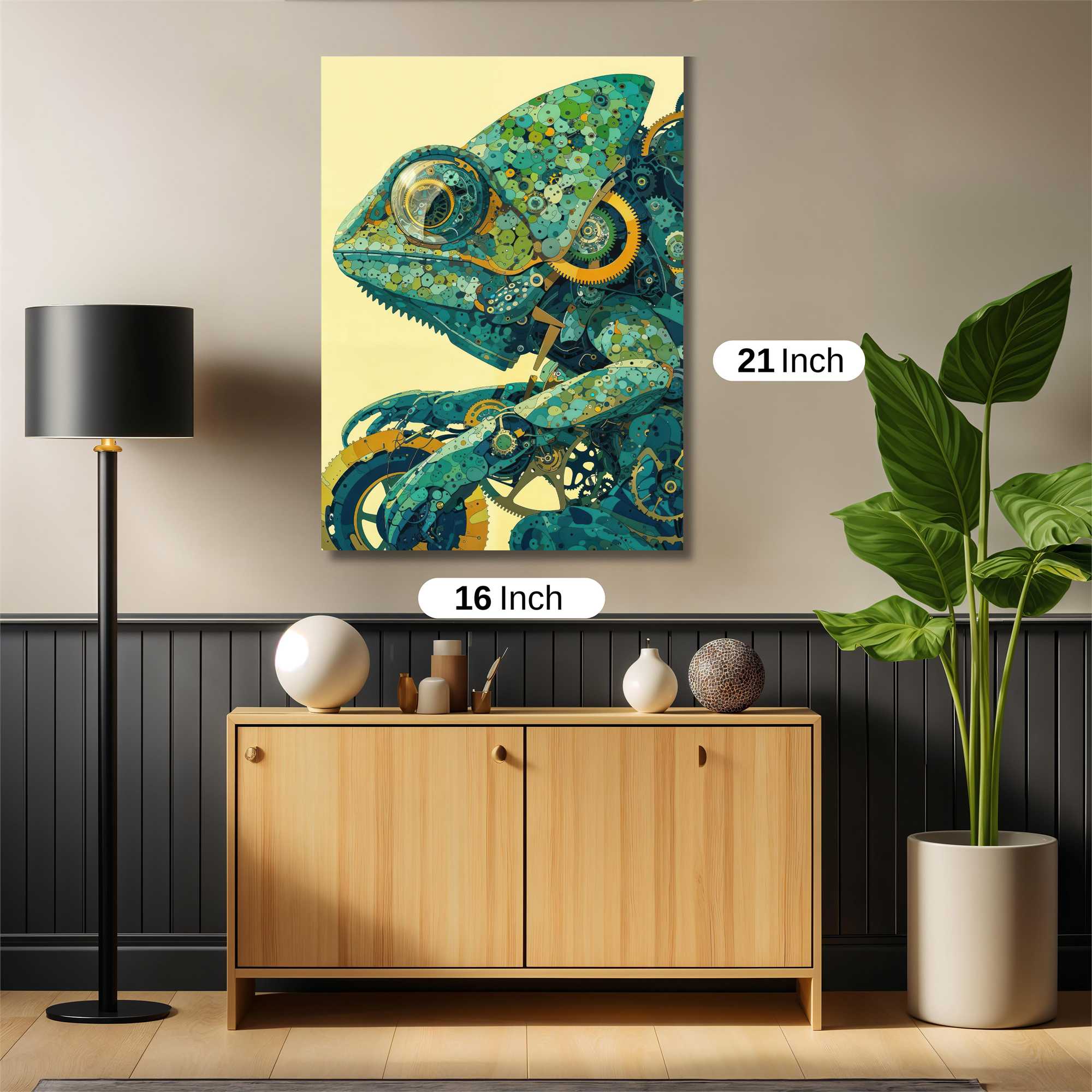 Chameleon Whimsy Safe Wall Magnetic / M