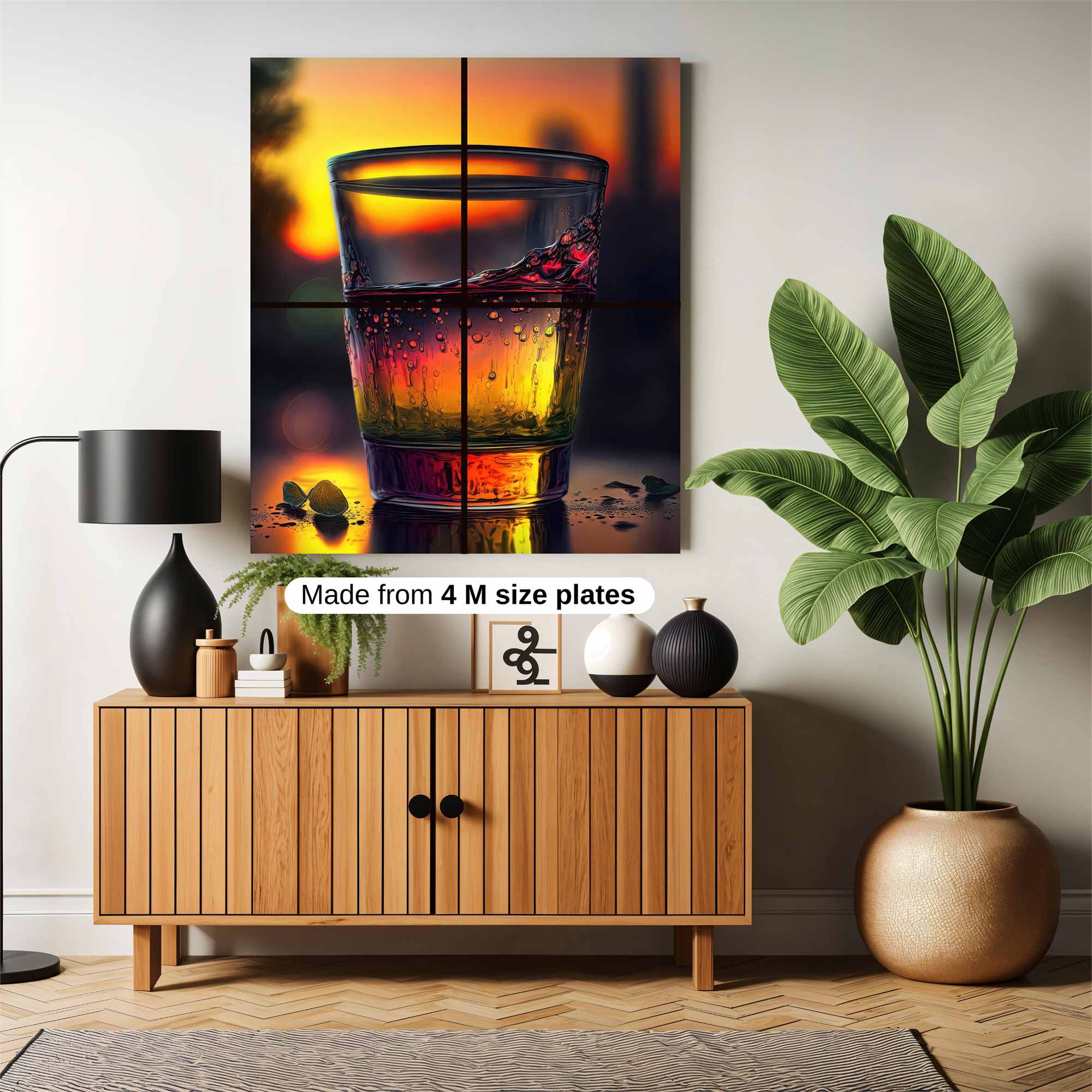 Sunset Sip Safe Wall Magnetic / M