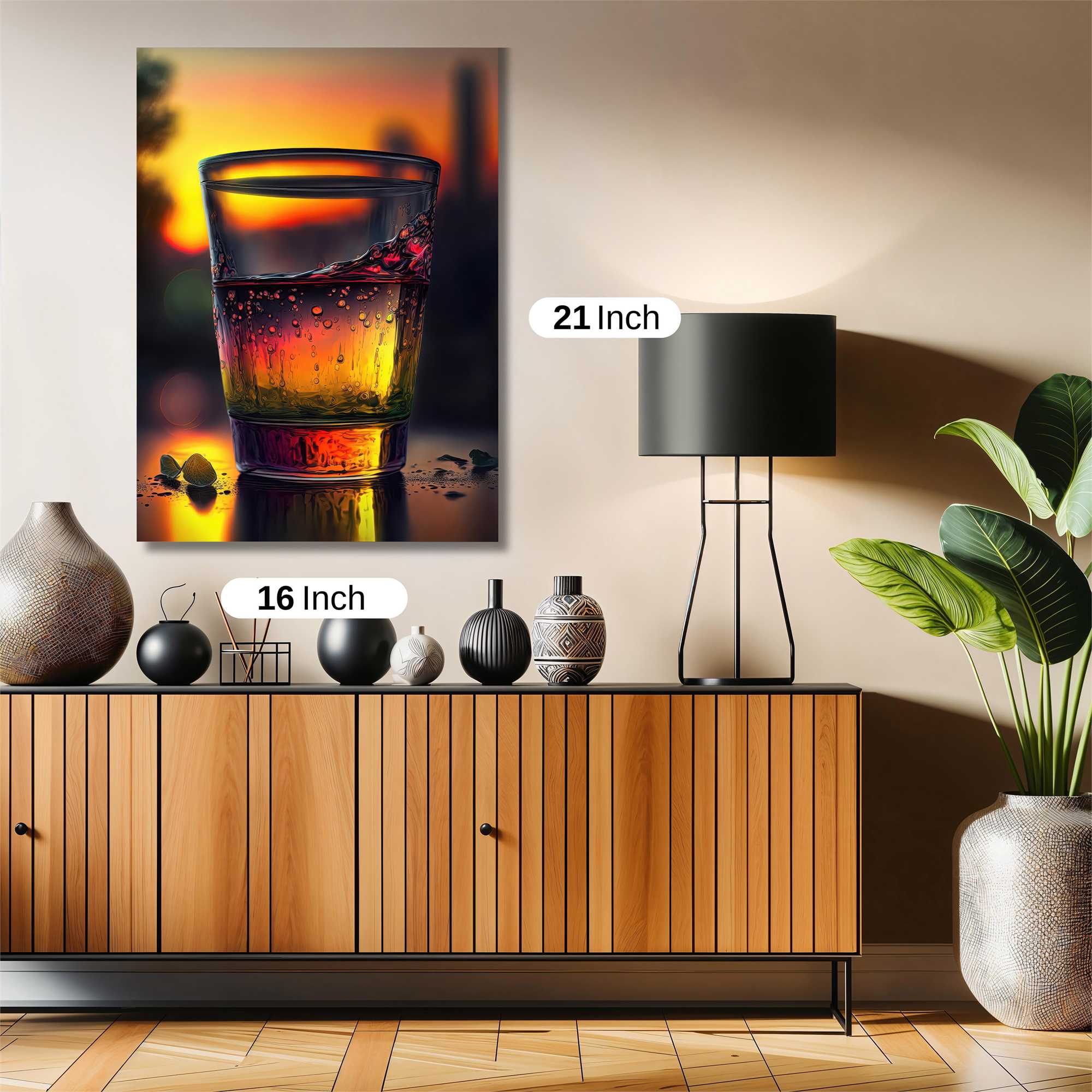 Sunset Sip Safe Wall Magnetic / M