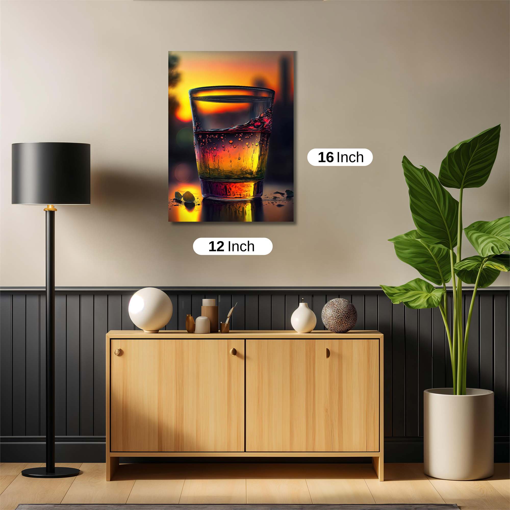 Sunset Sip Safe Wall Magnetic / M