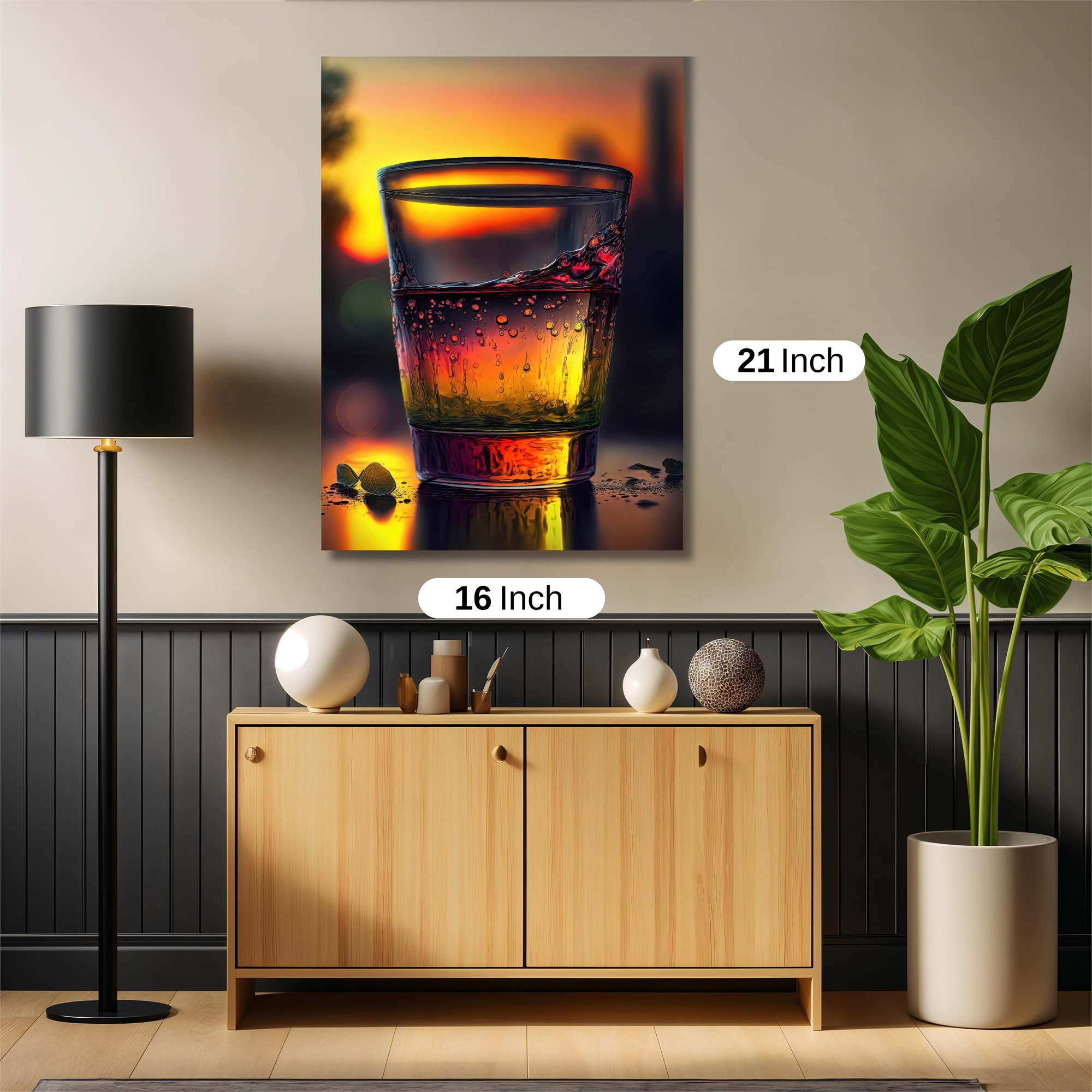 Sunset Sip Safe Wall Magnetic / M