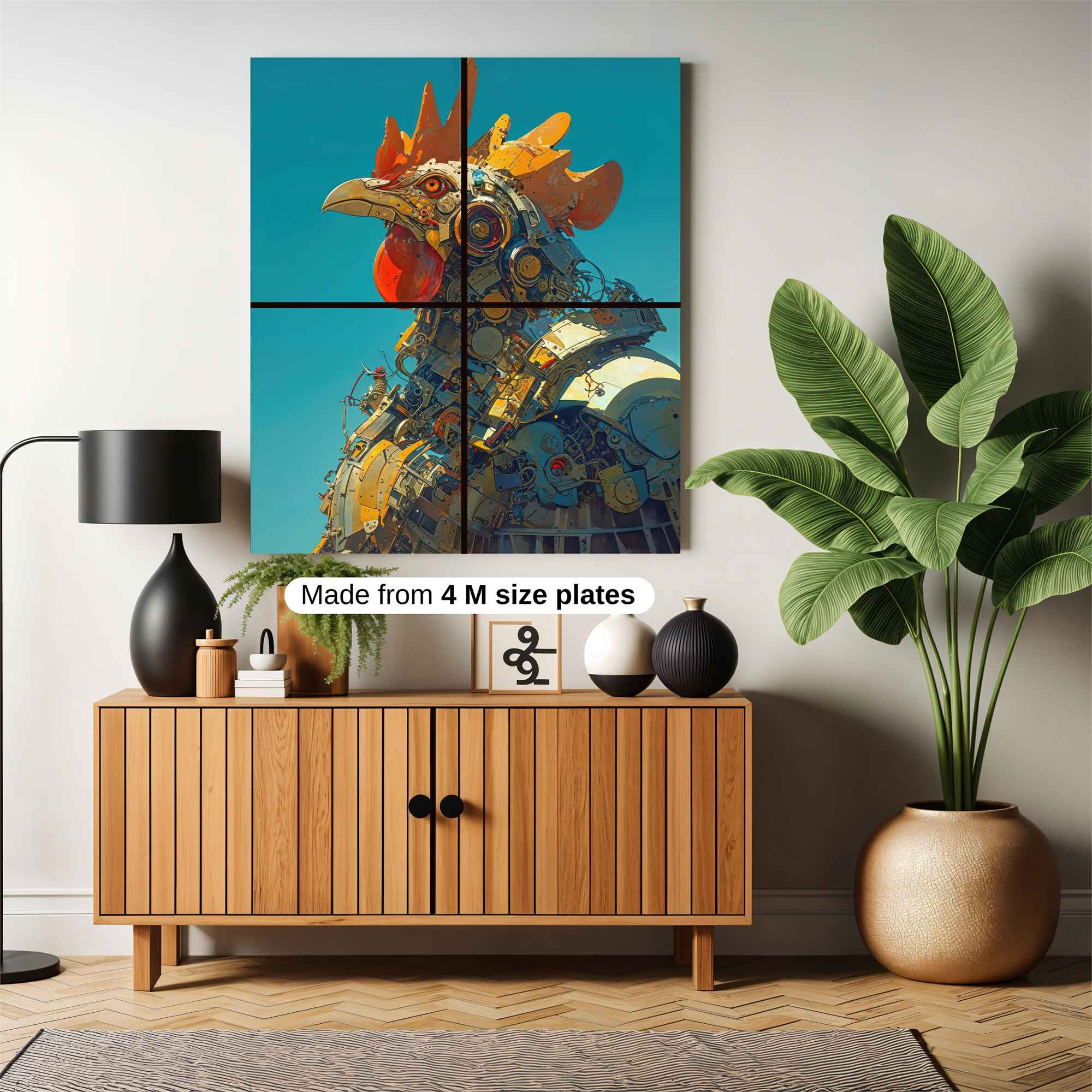 Rooster Reimagined Safe Wall Magnetic / M